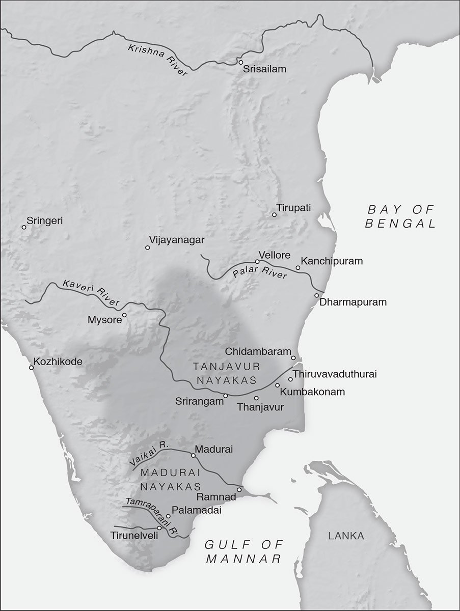 Map of Southern India