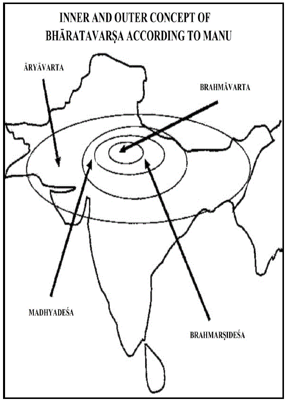 Bharatavarsha according to Manu