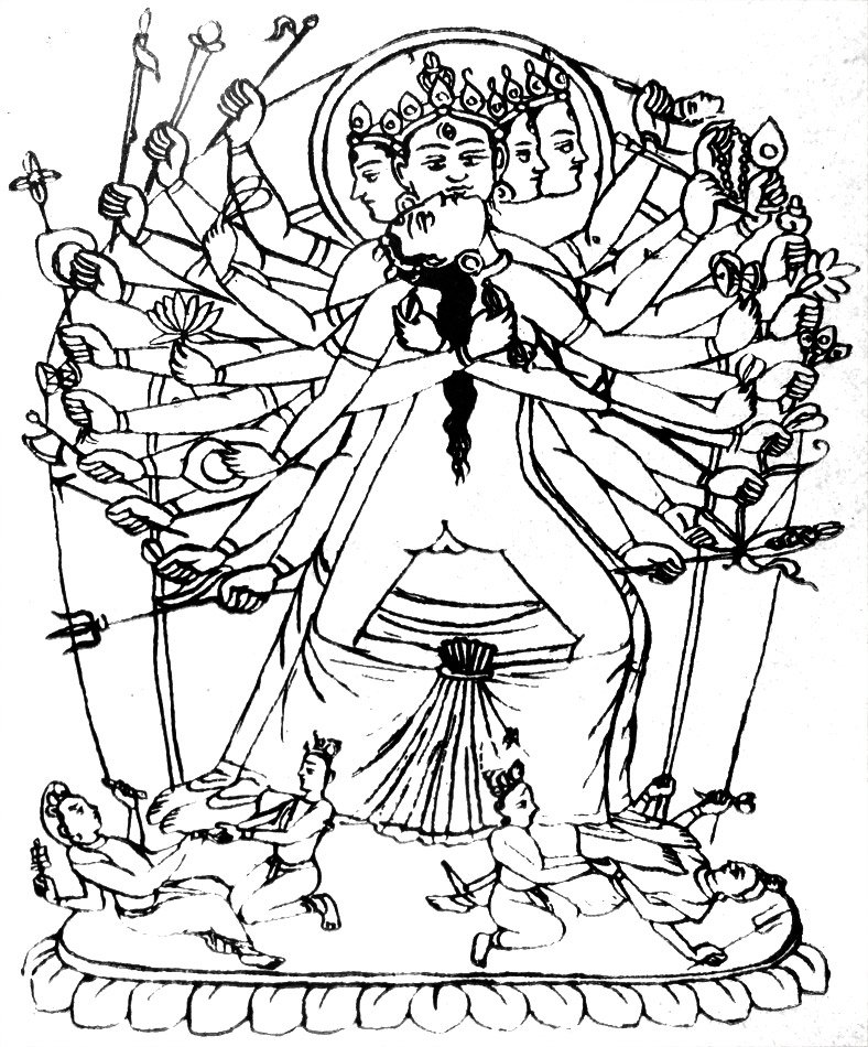 Figure 134: Kālacakra (Nepalese drawing)