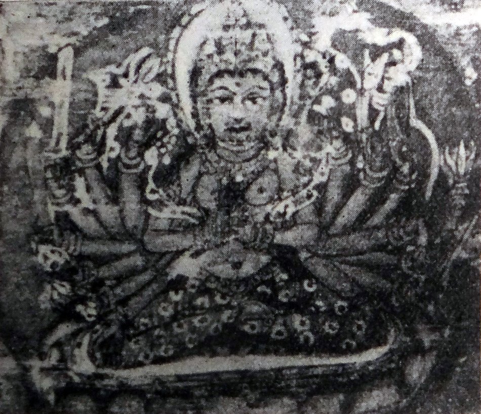 Fig. 162: Cundā (Miniature painting from a cambridge Ms.)
