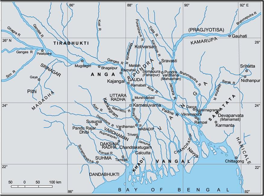 Geo-political unites of ancient Bengal