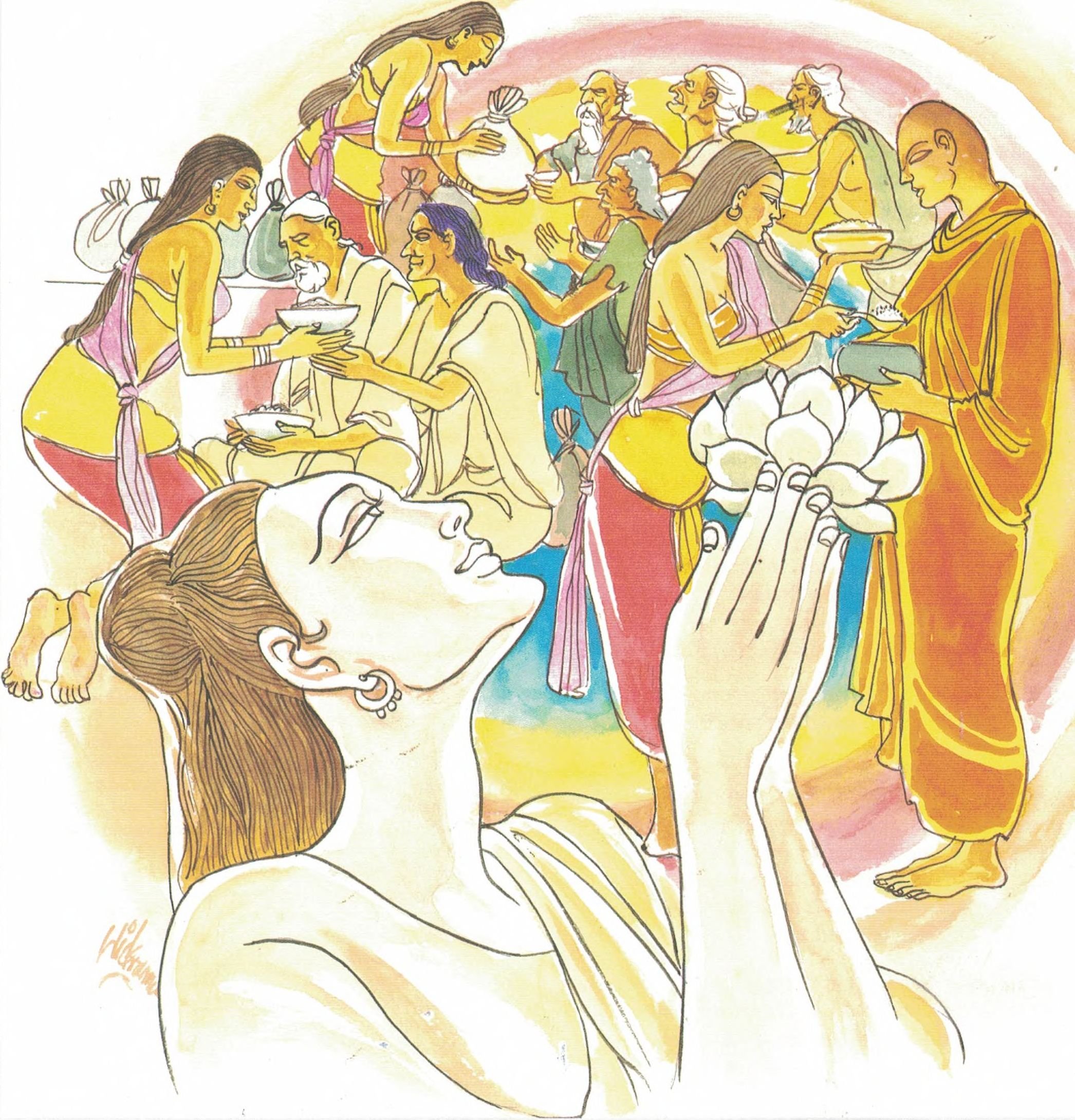 Accumulated Merit Leads To Happiness‌‌