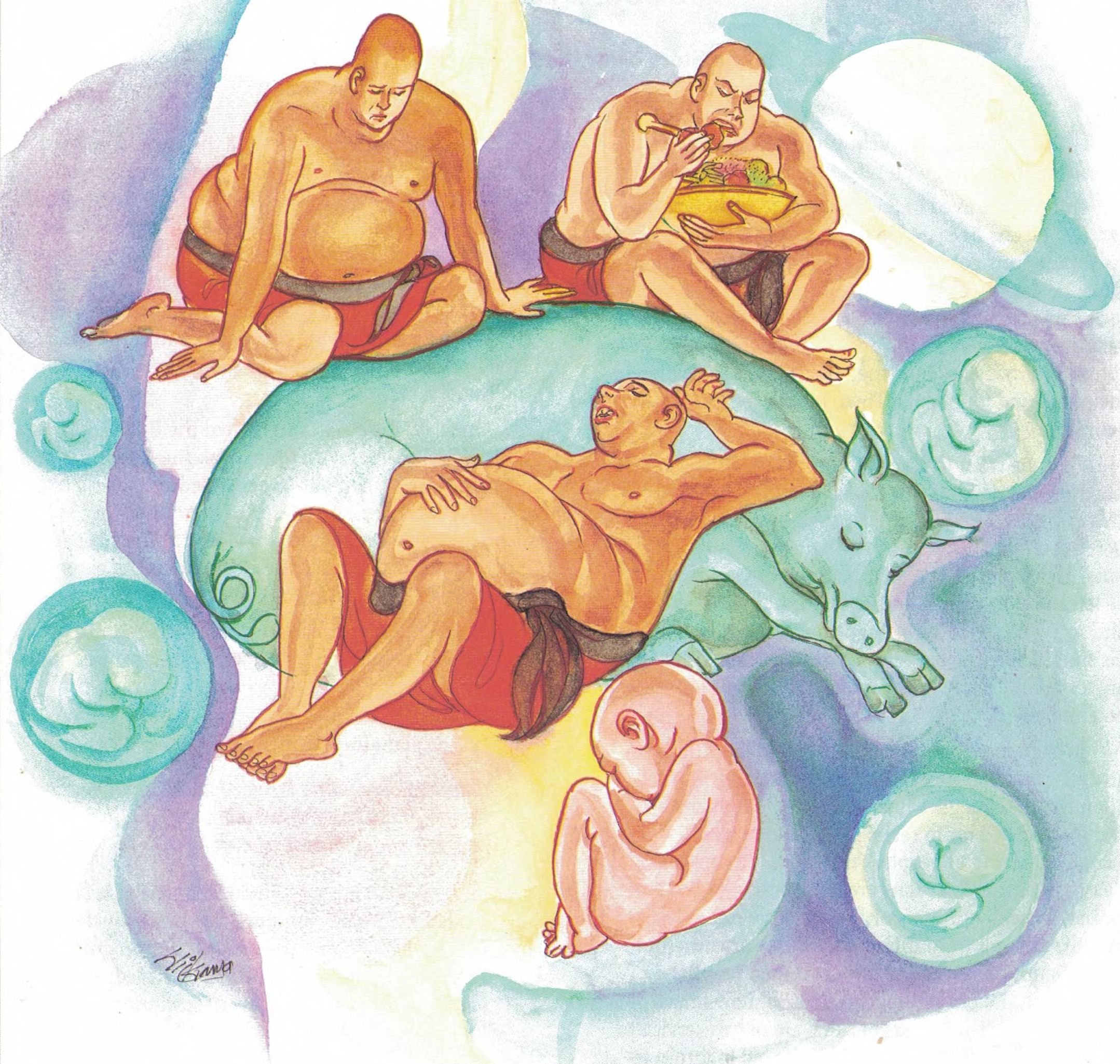 The Slothful, Greedy Sleeper Returns To Saṃsāra, Over And Over‌‌