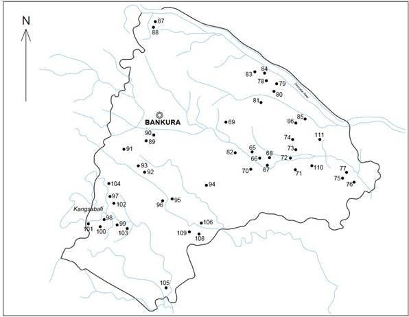 Map of Bankura district