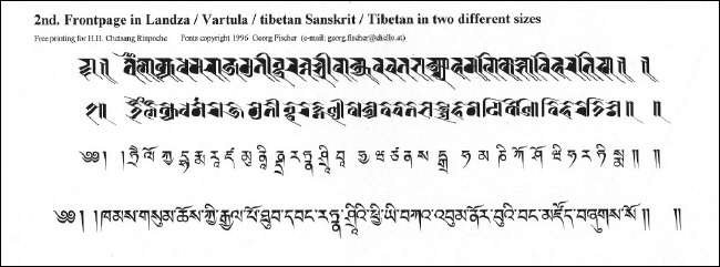 Lantsha and Wartu scripts