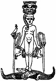 Horus strangling Serpernts