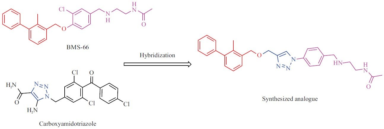 Image for - Design, Synthesis and Biological Evaluation of Biphenyl-1,2,3-Triazole Hybrid Analogues as PD-1/PD-L1 Inhibitors