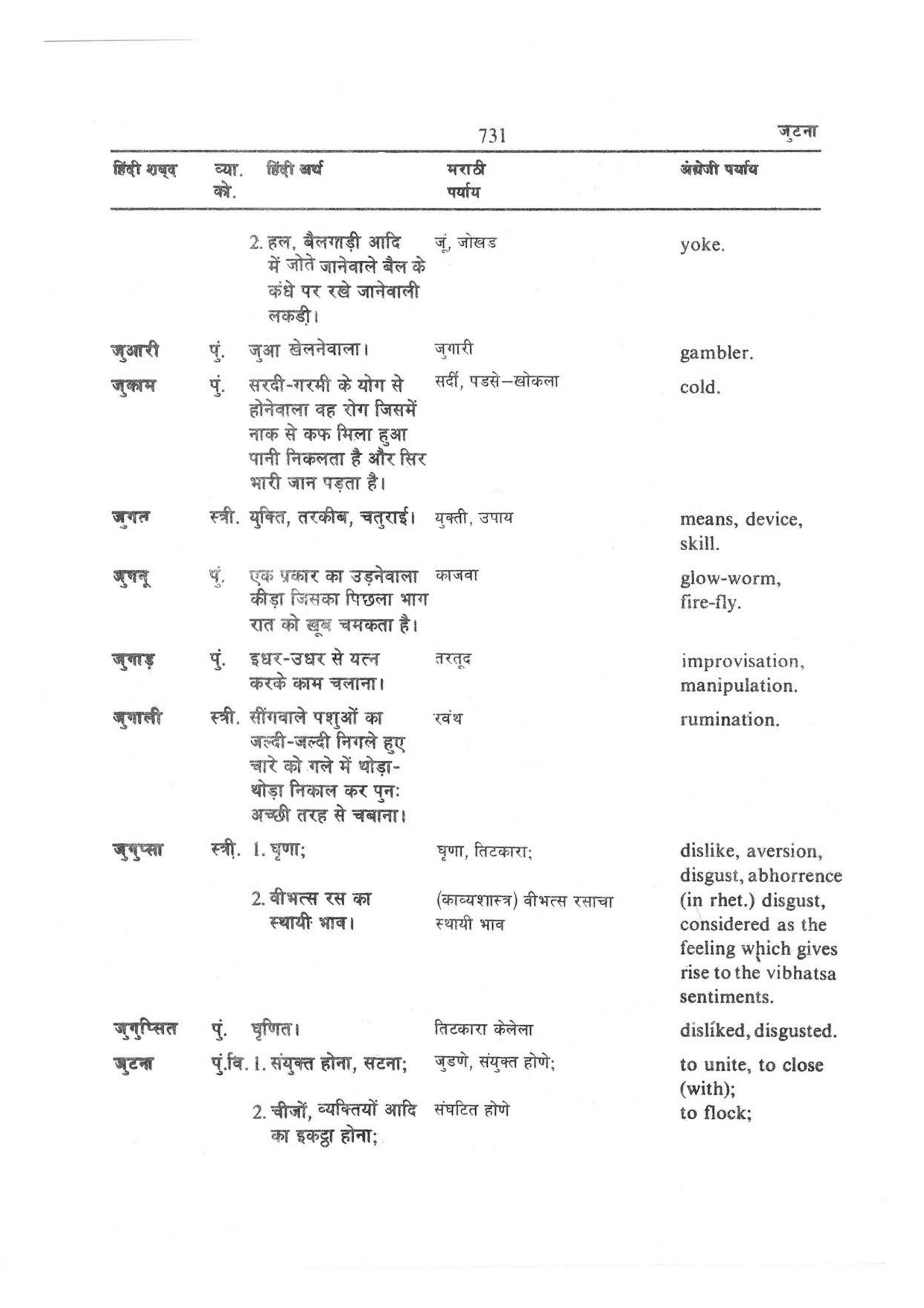 Hindi-Marathi-English Volume 1 [page 739] Hindi-Bengali-English ...