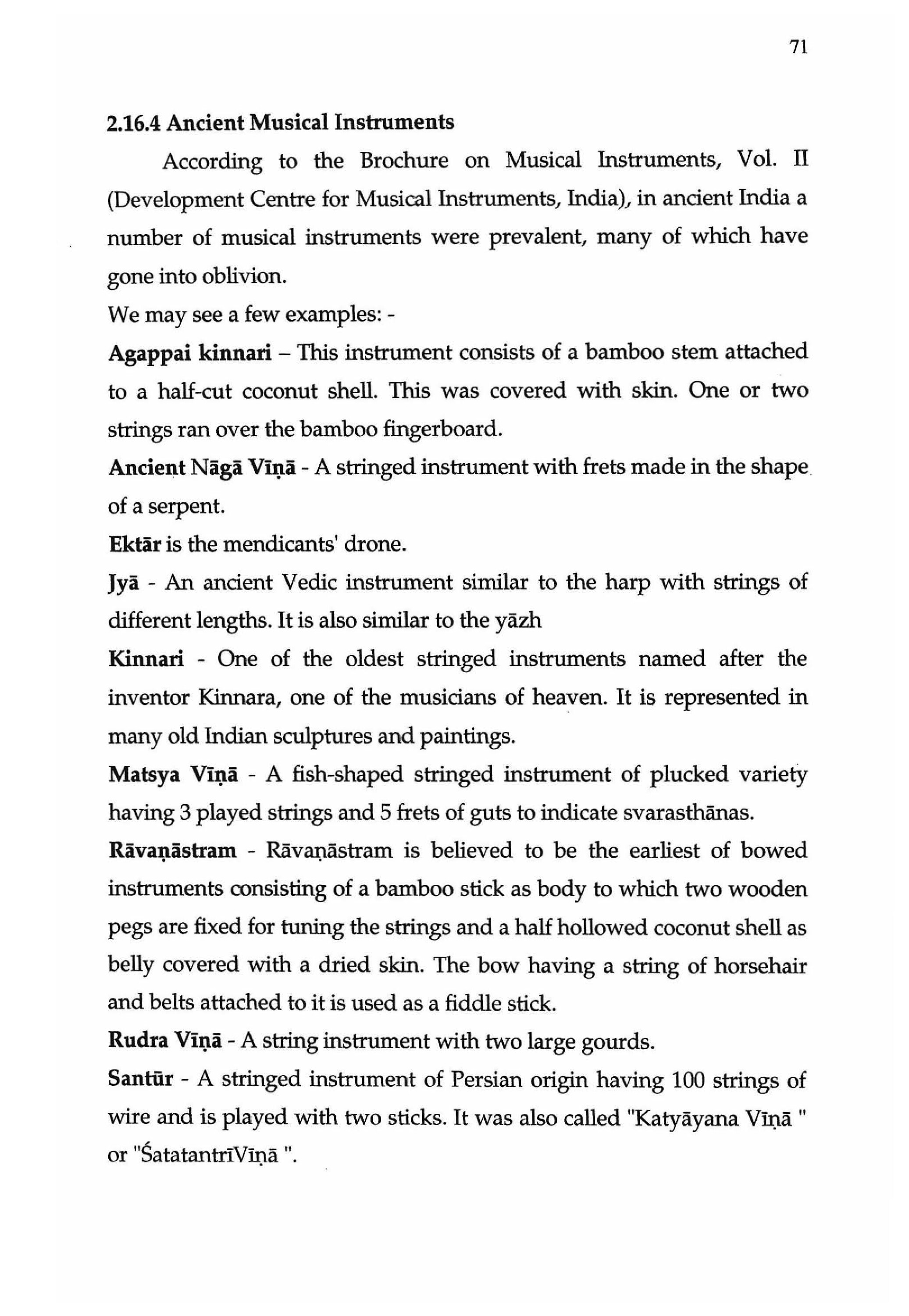 Origin and evolution of Music and Musical instruments [Chapter 2] [page 55]