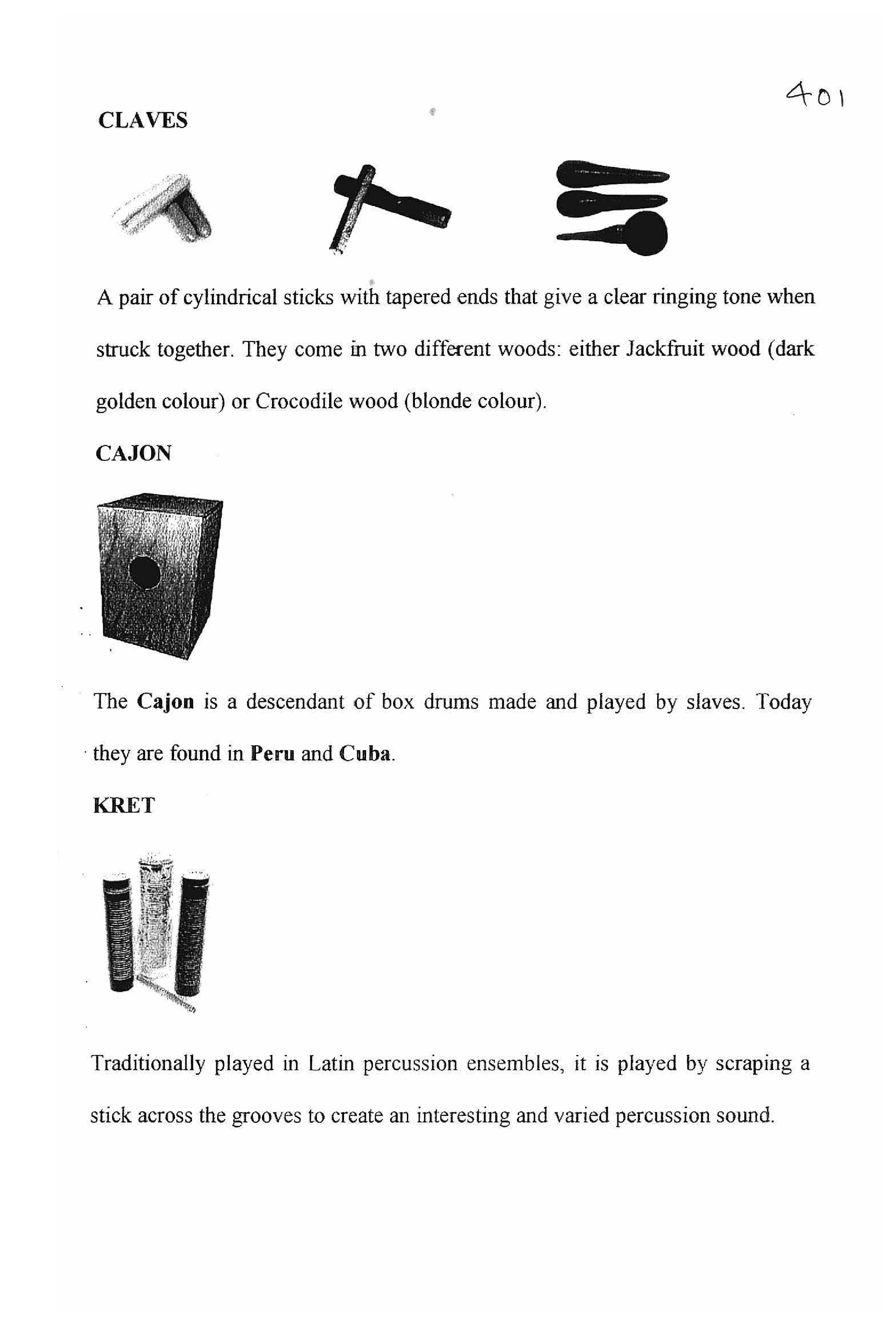 List of plates: Stringed Instruments [Appendix 1] [page 115]
