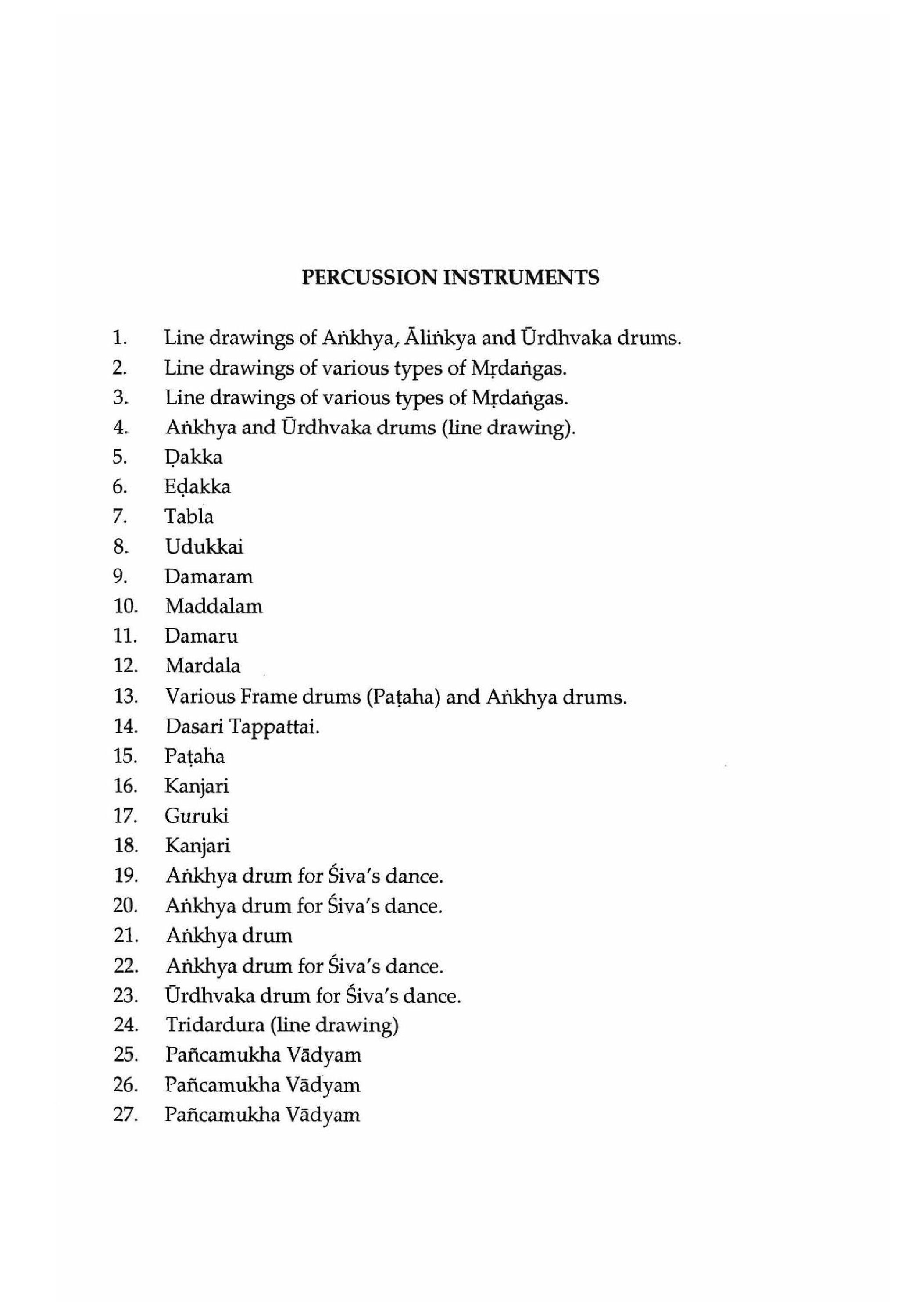 List of plates: Stringed Instruments [Appendix 1] [page 29]