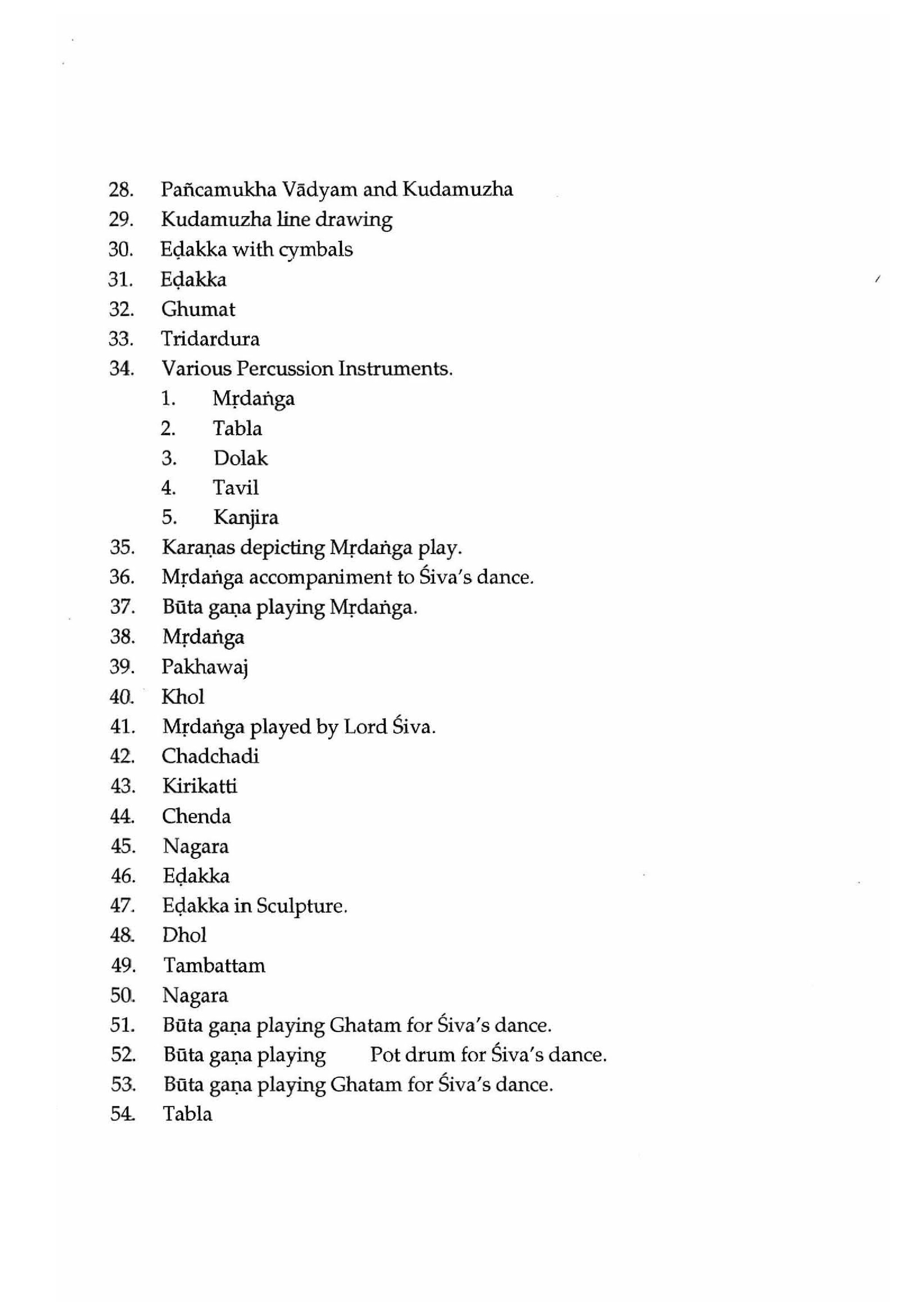 List of plates: Stringed Instruments [Appendix 1] [page 30]