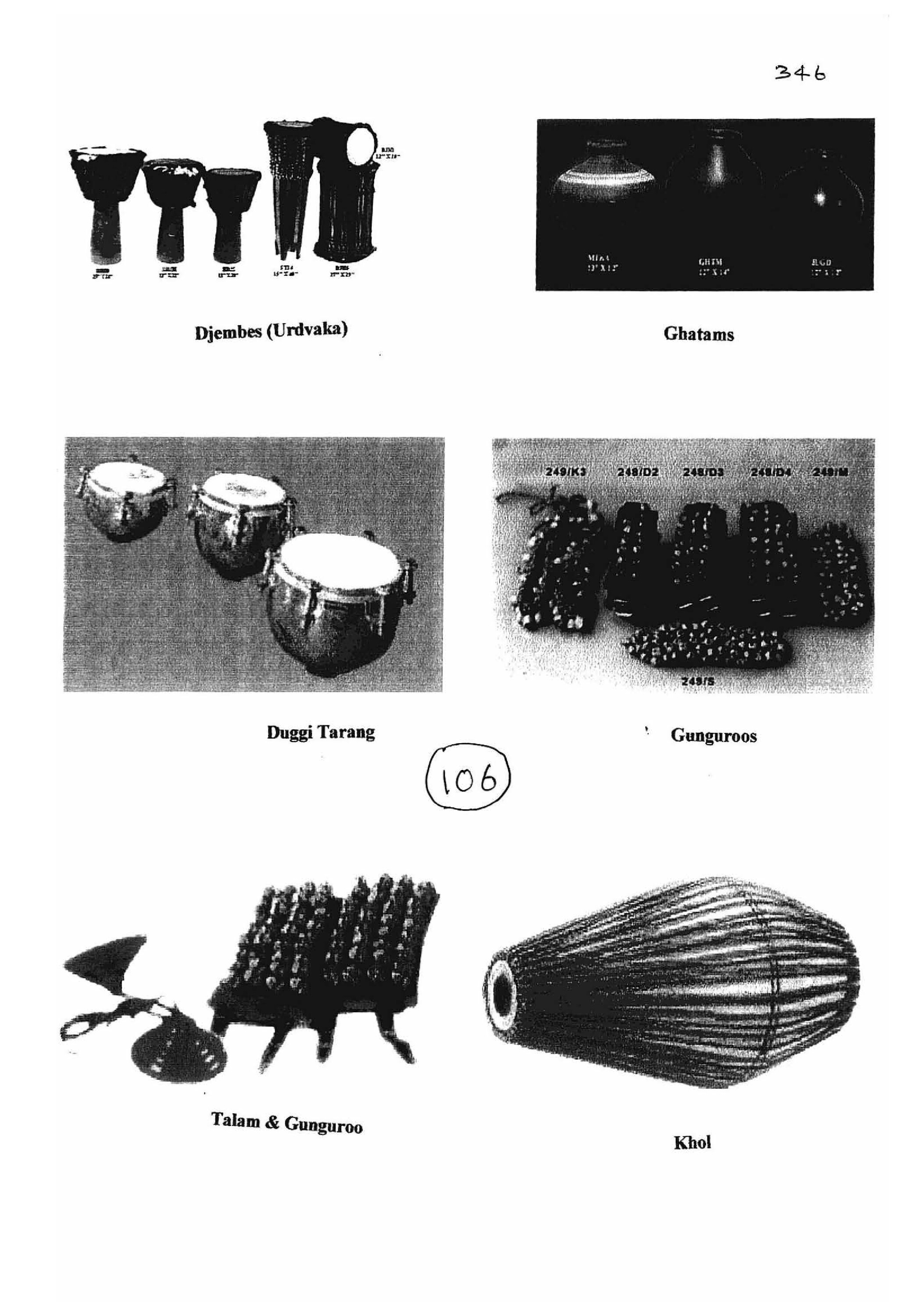 List of plates: Stringed Instruments [Appendix 1] [page 56]
