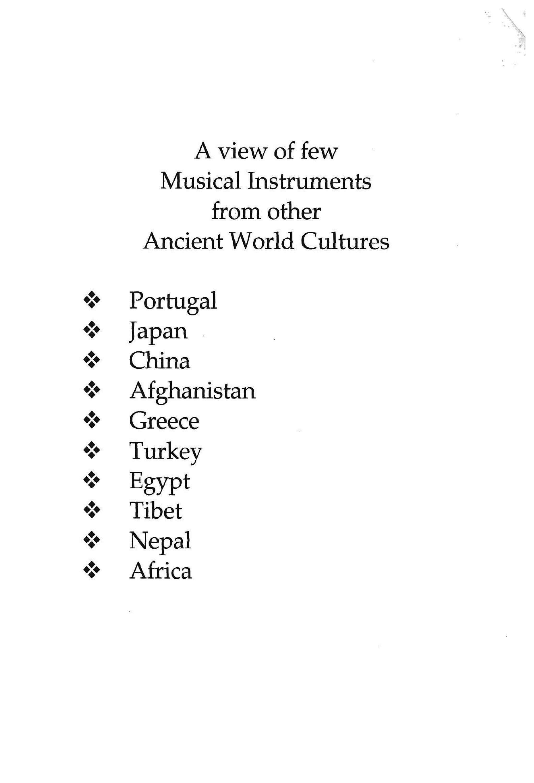 List of plates: Stringed Instruments [Appendix 1] [page 87]