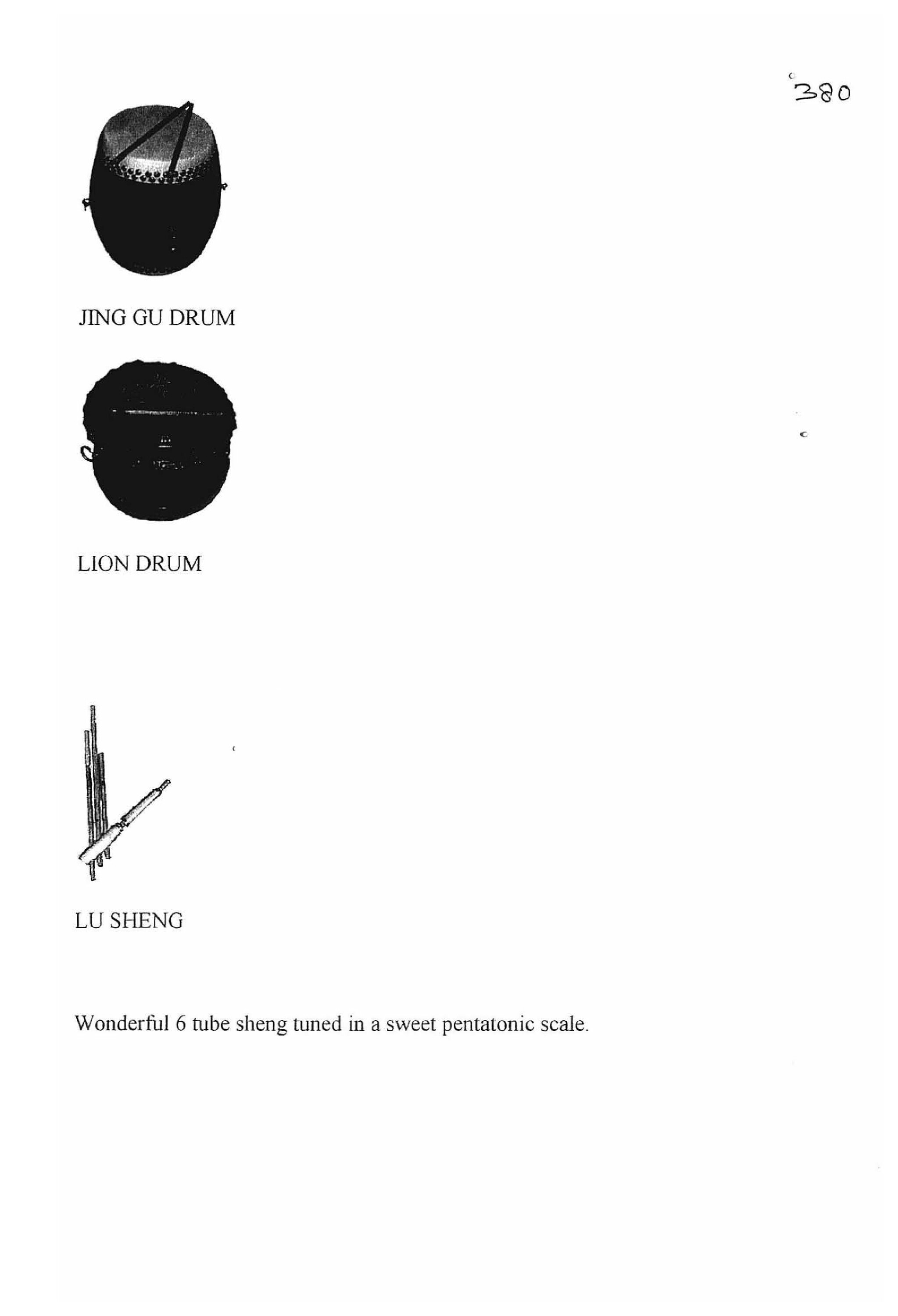 List of plates: Stringed Instruments [Appendix 1] [page 94]