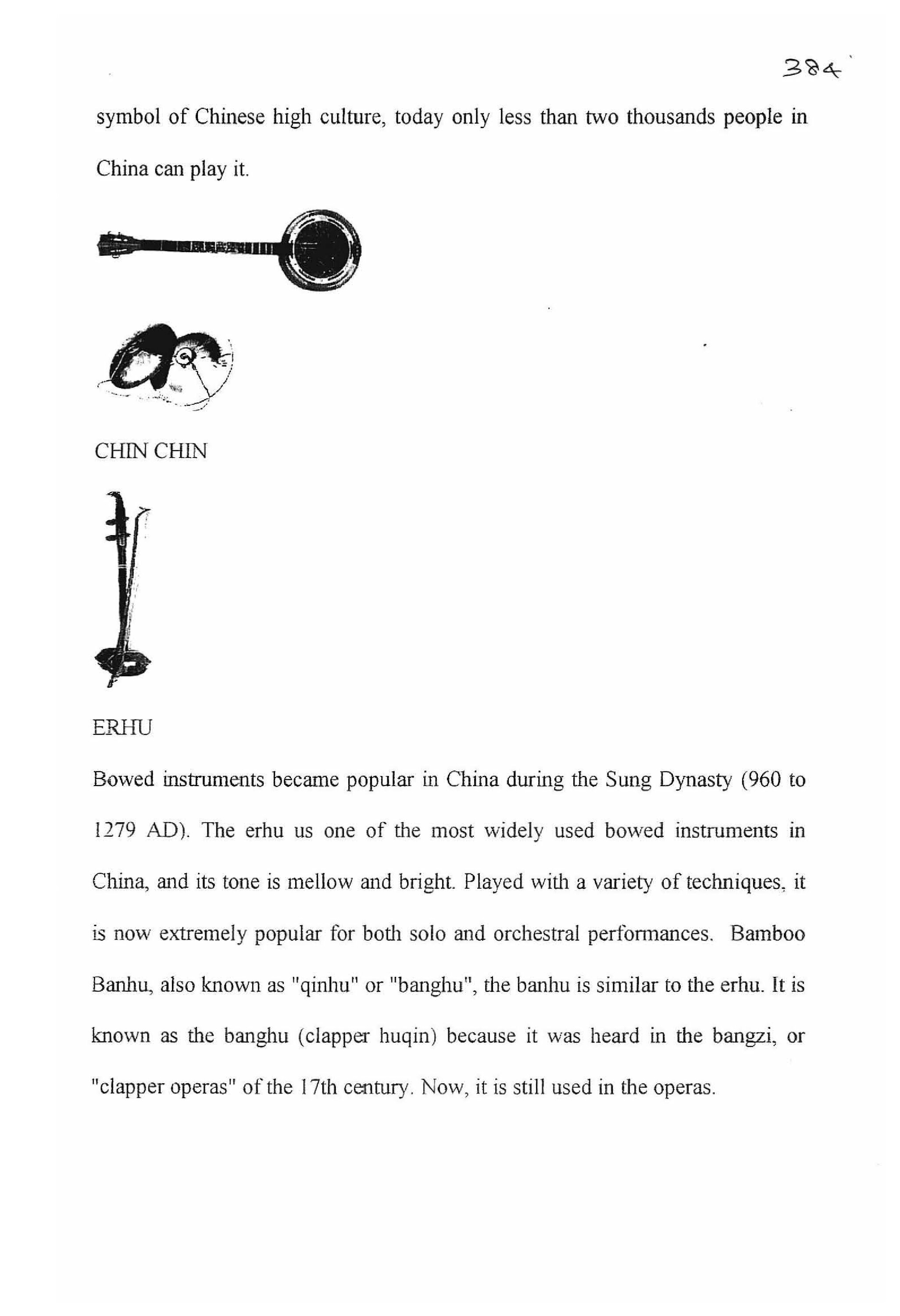 List of plates: Stringed Instruments [Appendix 1] [page 98]
