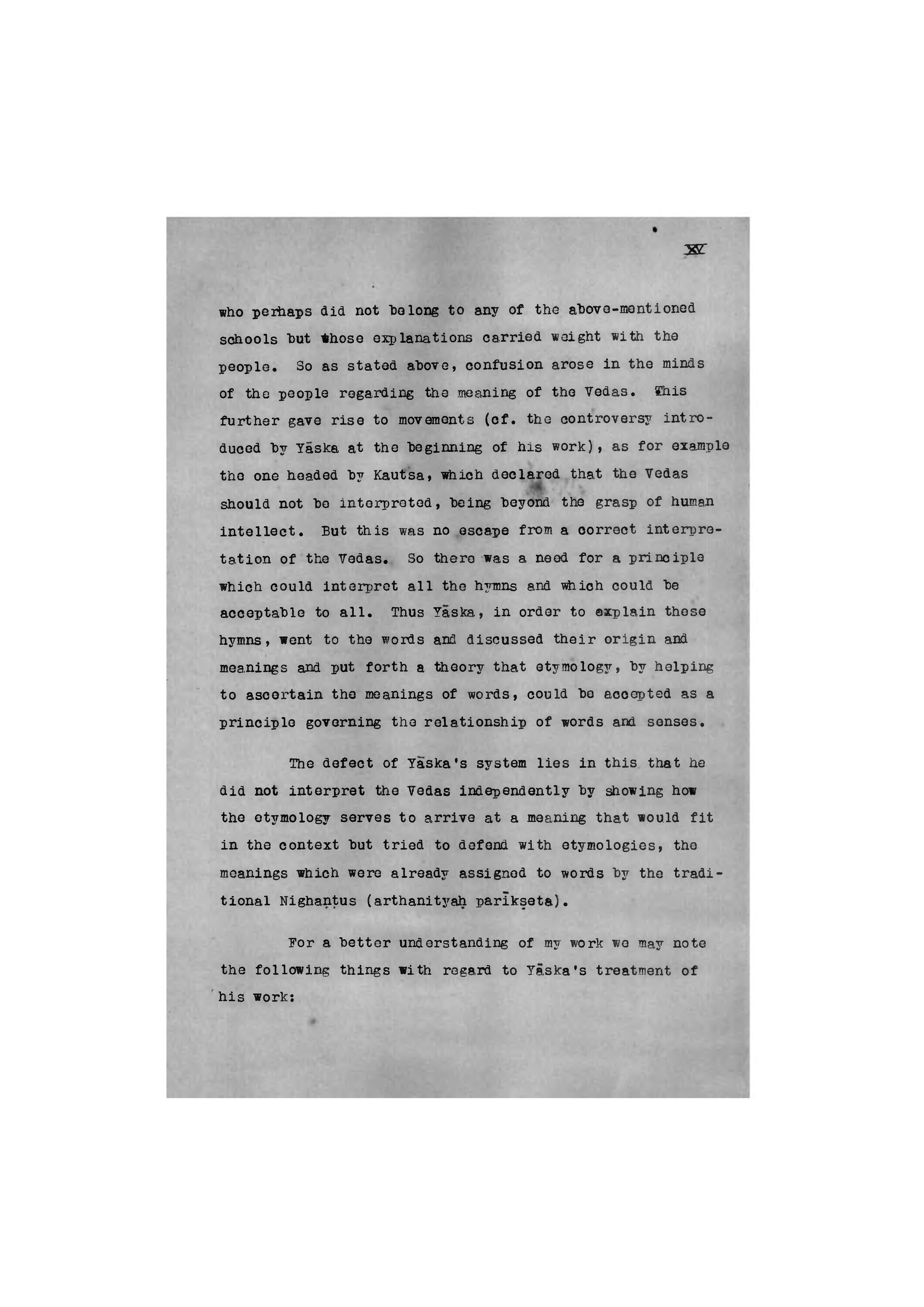 Introduction—Yaska's Nirukta and Vedic interpretation [page 8]