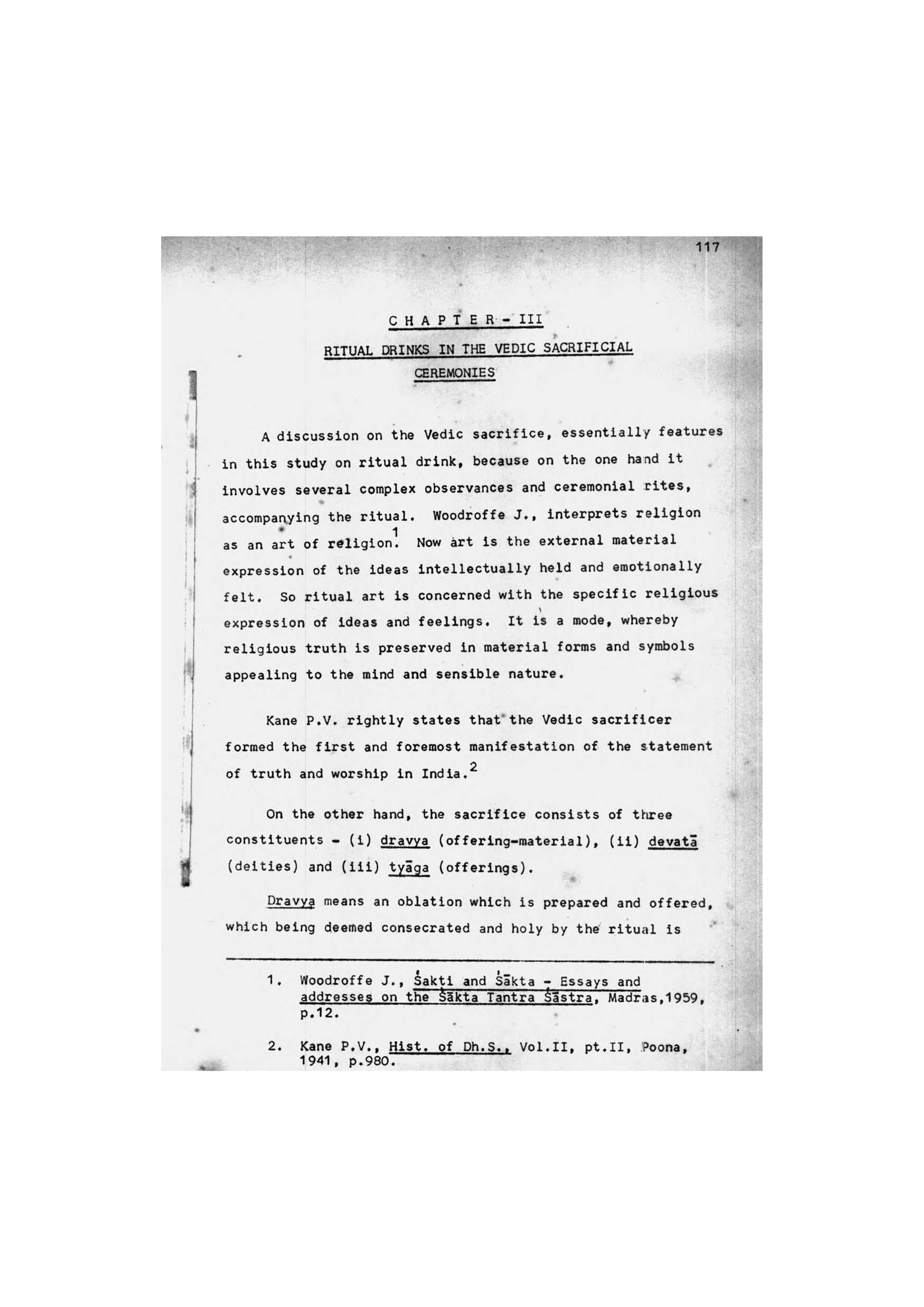 Ritual Drinks in the Vedic sacrificial ceremonies [Chapter 3] [page 1]