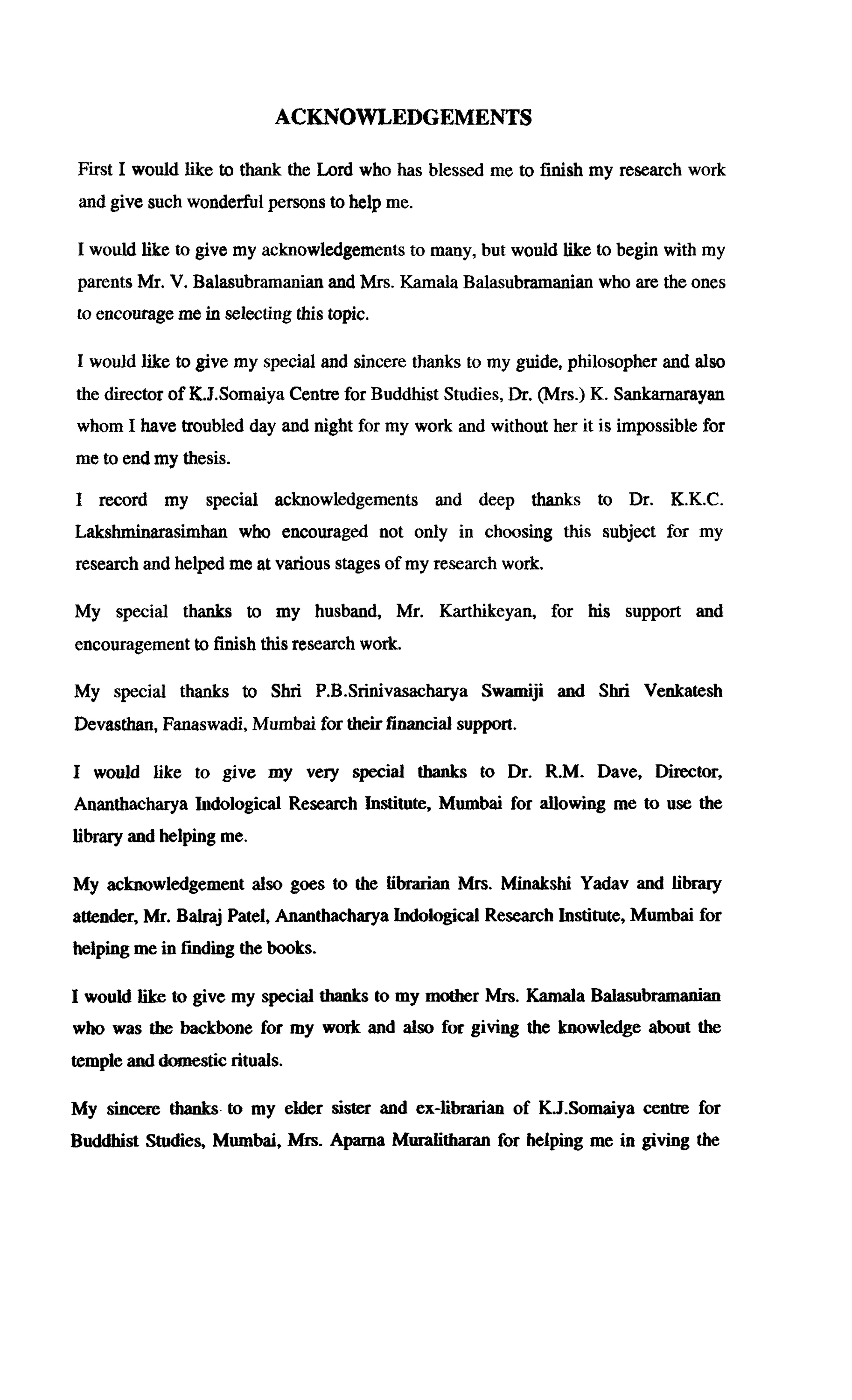 Acknowledgement [page 1]