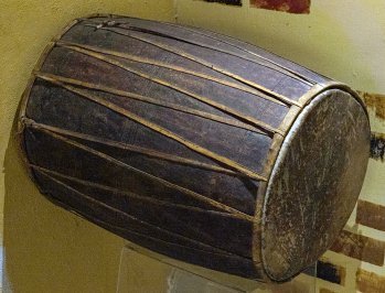 Traditional Pata Dhola Drum [Odisha State Museum—Musical instruments]
