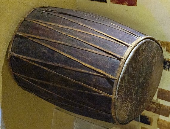 Traditional Pata Dhola Drum [Odisha State Museum—Musical instruments]