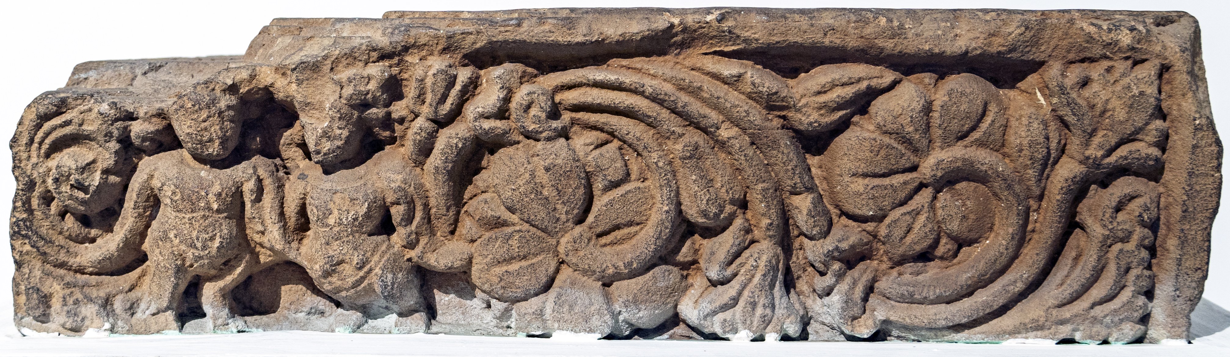 Sculpture of Kinnaras (5th century) [New Delhi Museum—Gupta Terracottas]