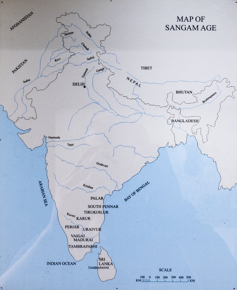 Map of Sangam age [New Delhi Museum—Coins]