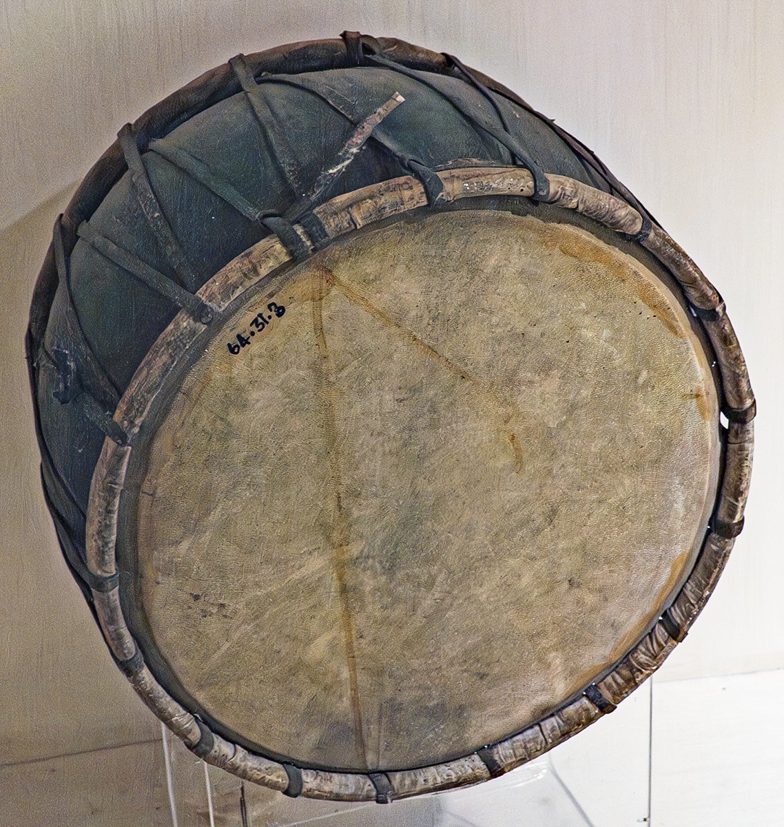 Traditional Kadha Bifacial Drum [Odisha State Museum—Musical instruments]