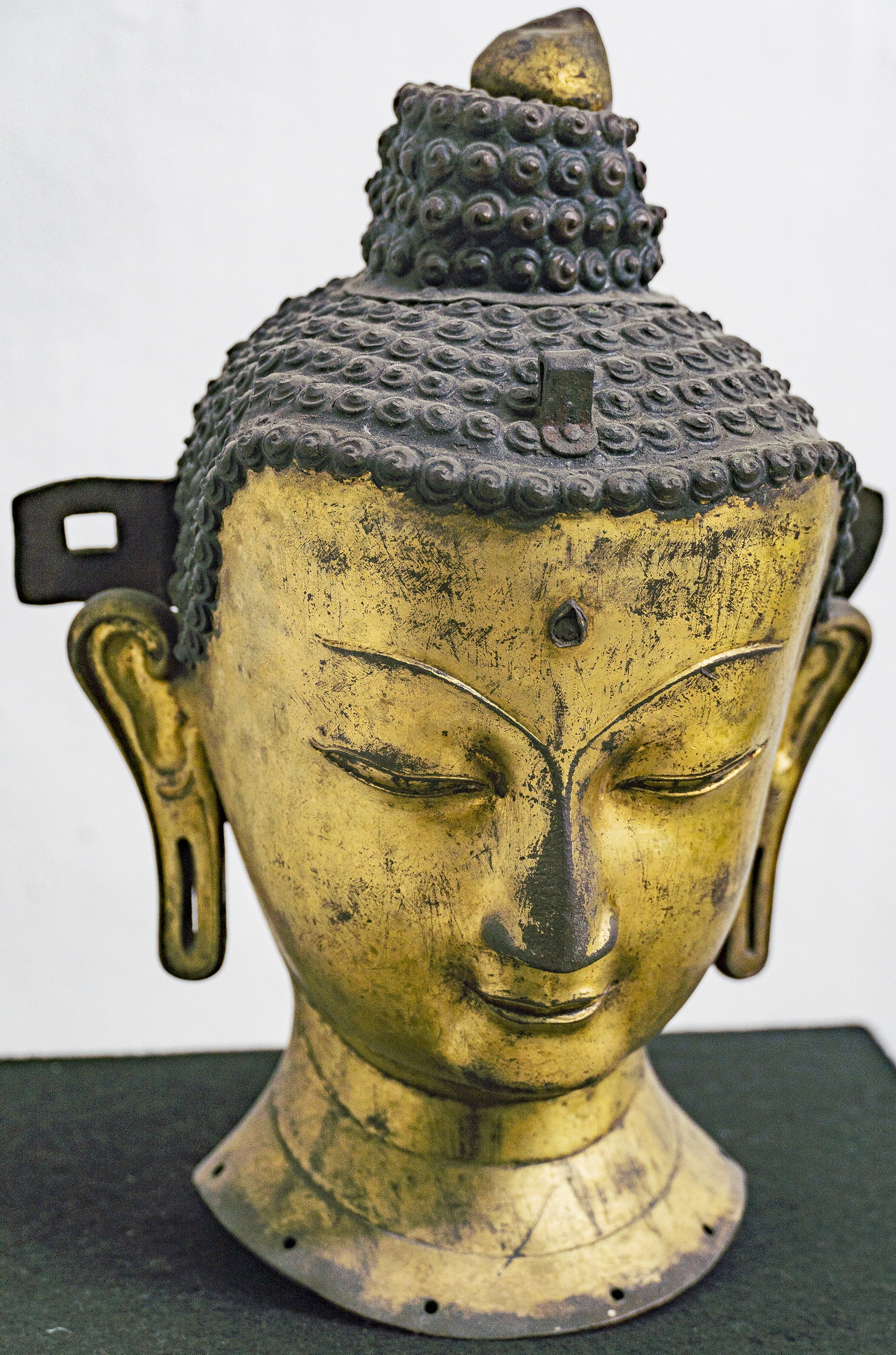 A Buddha head