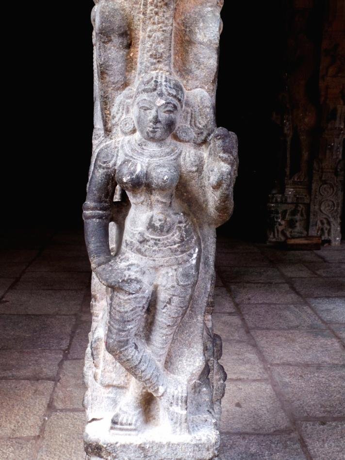 Figure 7. A dancer holding a parrot