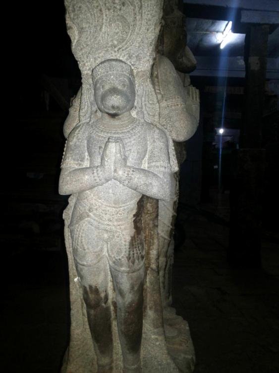Figure 408. Anjaneya, Vayu Putra, standing in Ayata Sthana