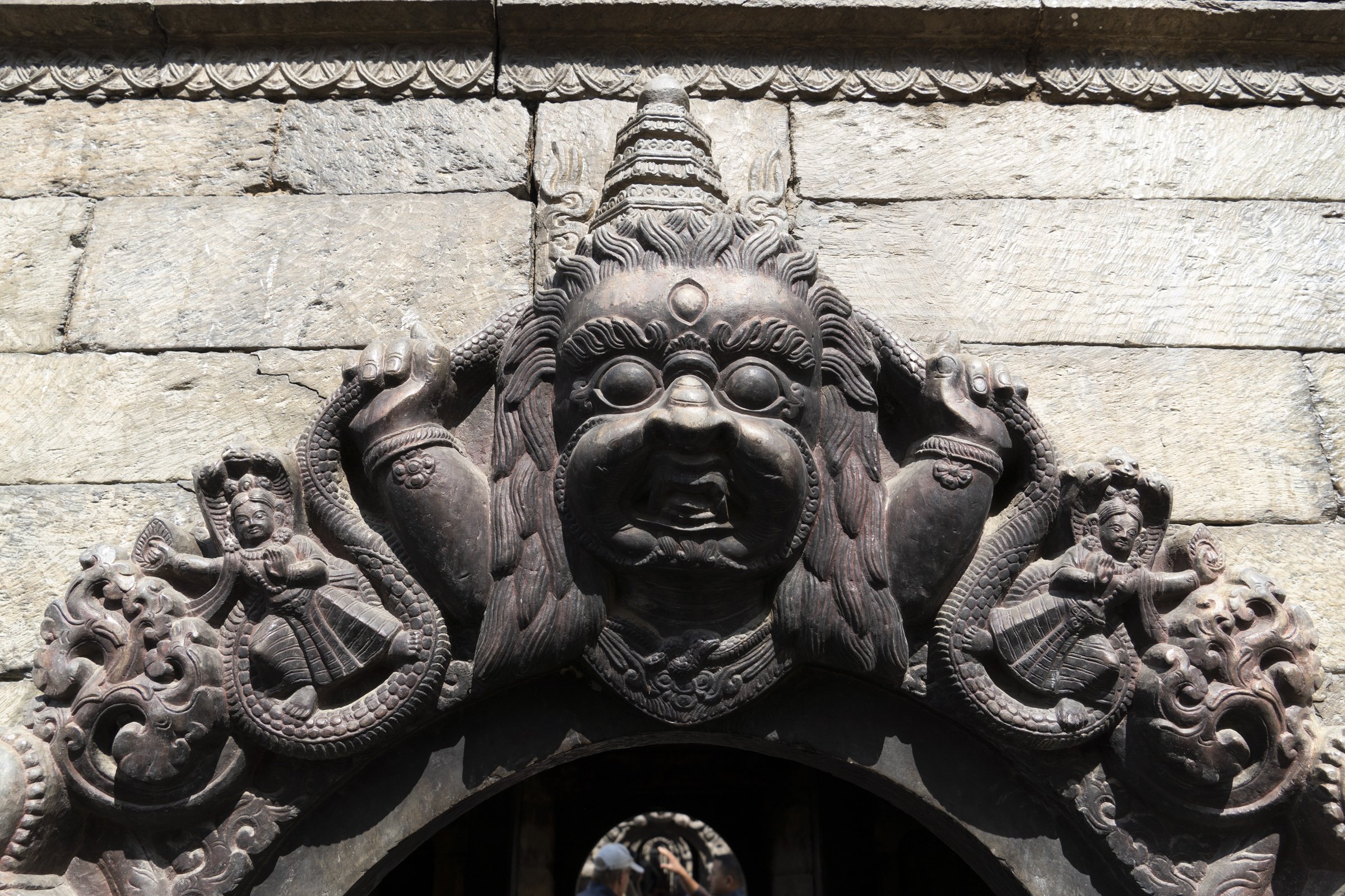 Arched doorway above Linga