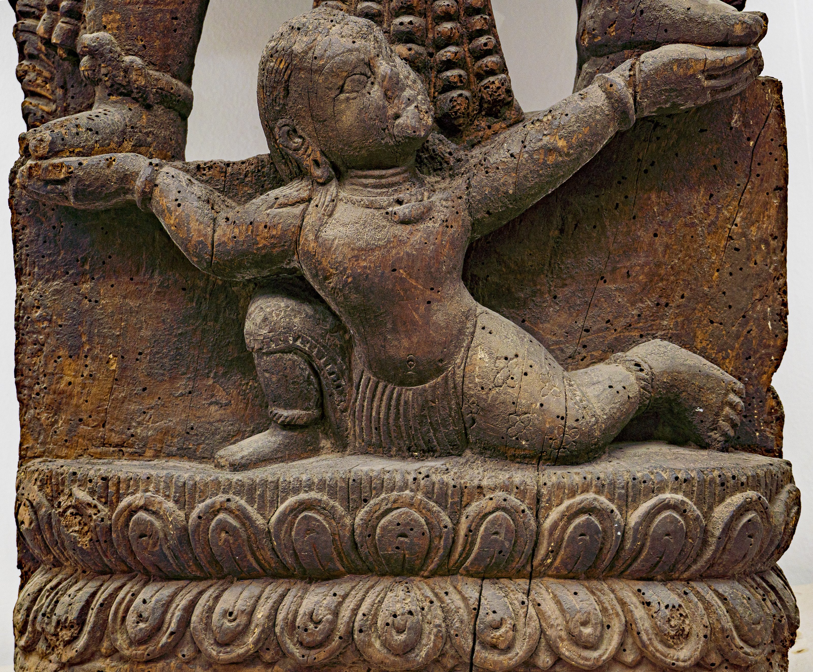 Bhairav (detail of base)