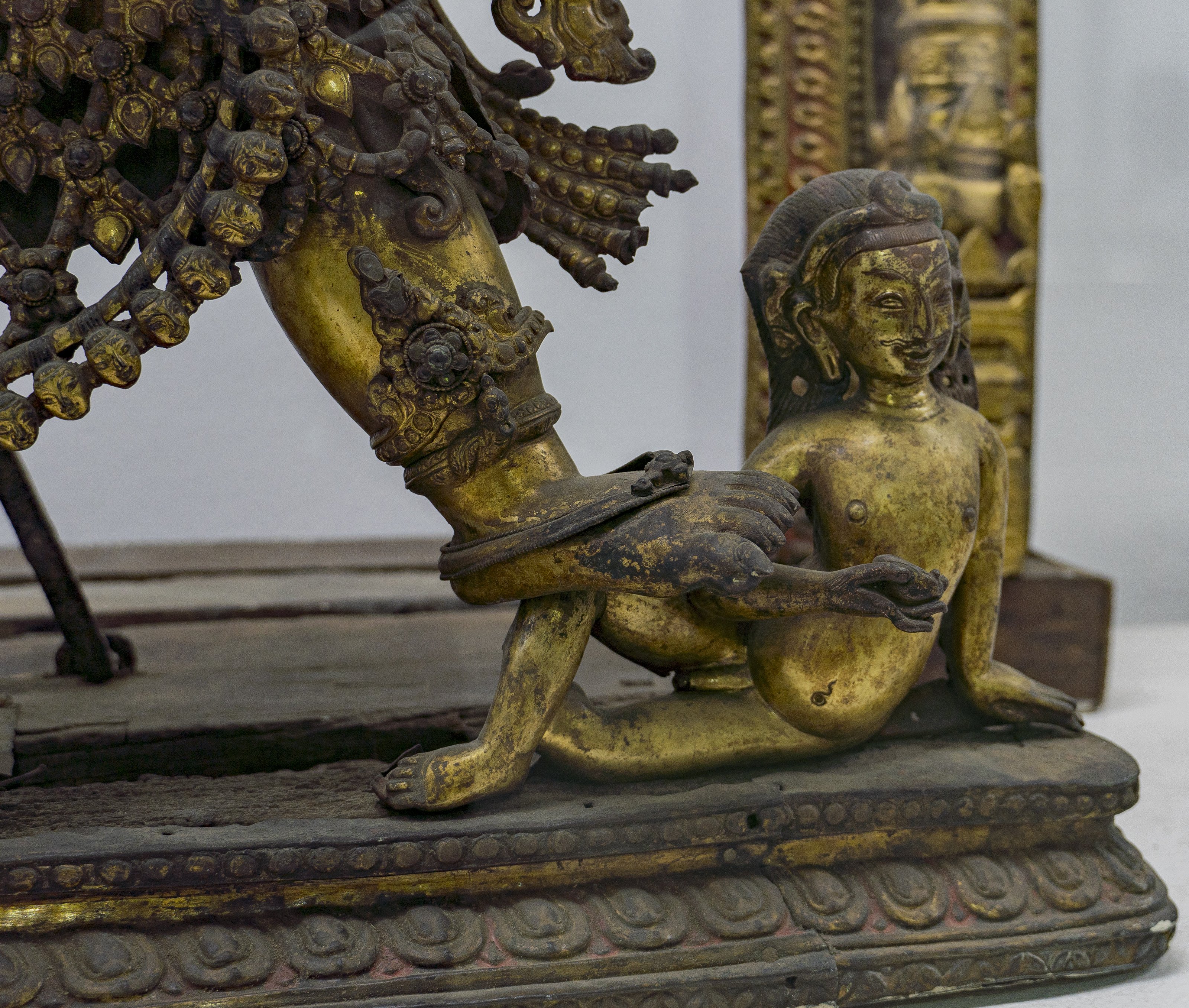 Bhairav (detail of foot/support)