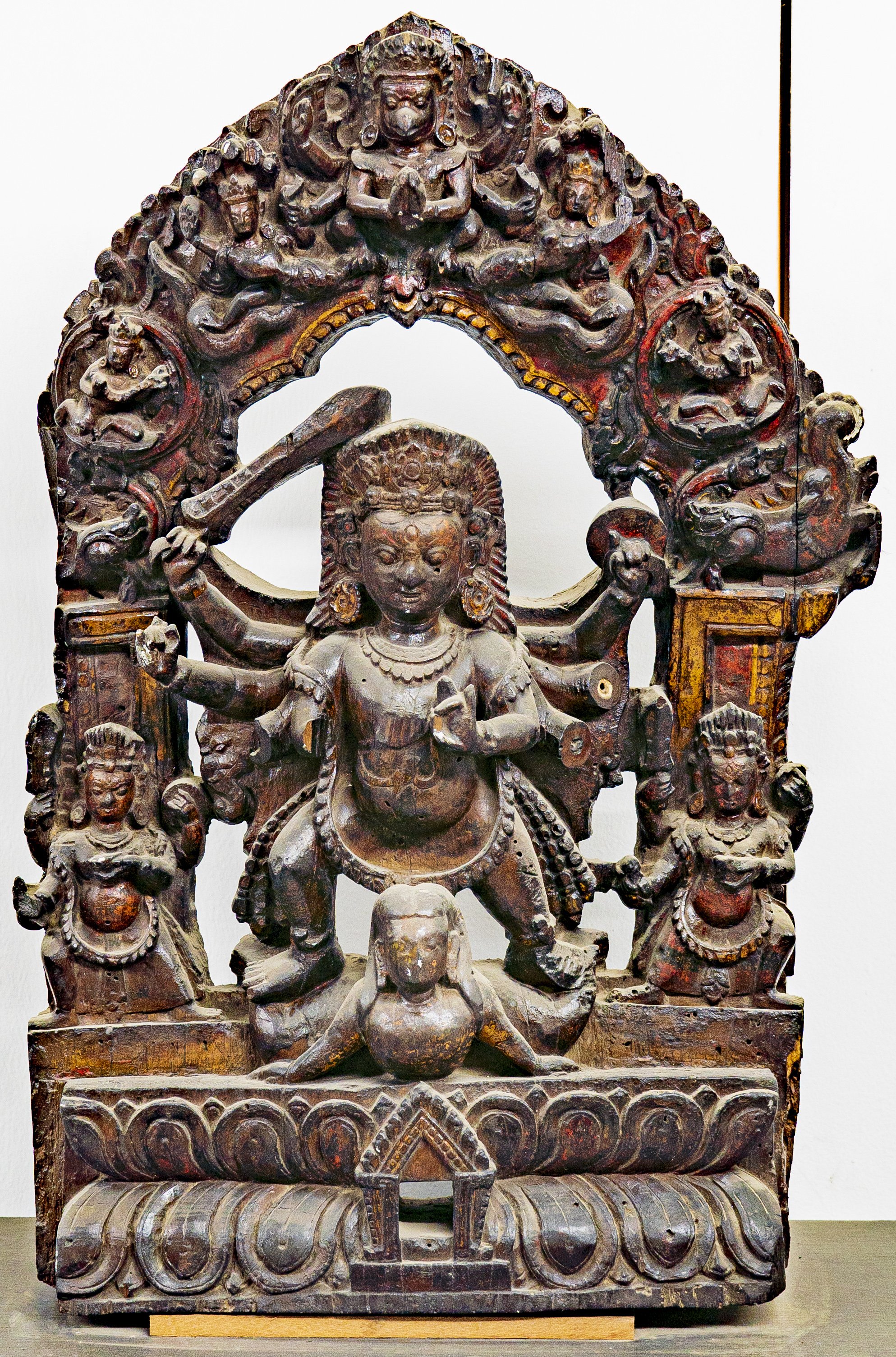 Bhairav (Shiva) [Nepal Wood Sculptures (NMN)]