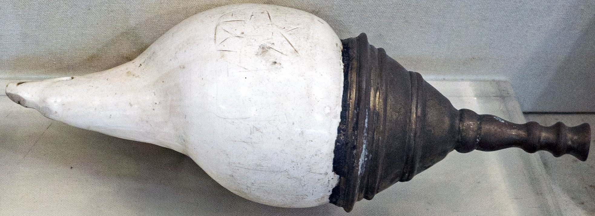 Conch (Shankha) (from South India) [New Delhi Museum—Musical Instruments]