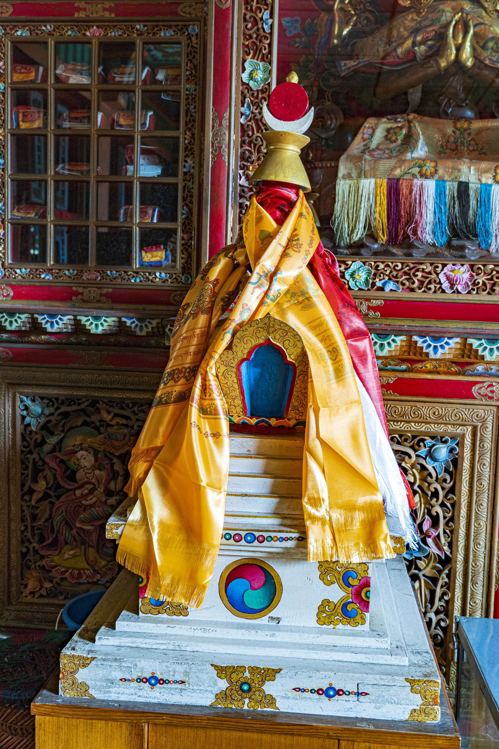 Decorated stupa