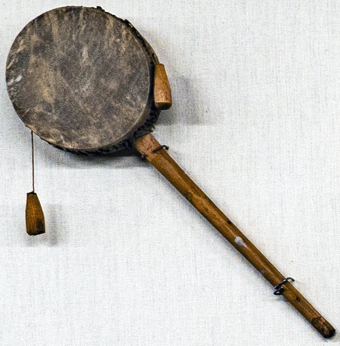 Drum (Dhola) (20th century) [New Delhi Museum—Musical Instruments]