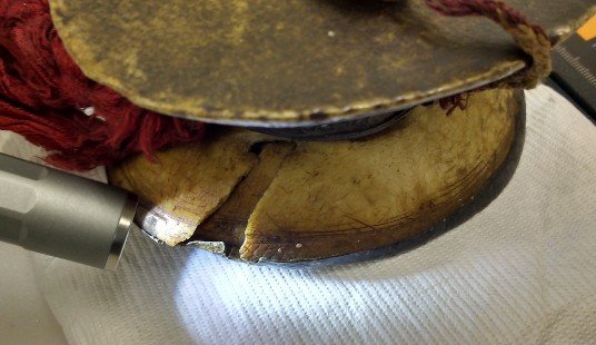 Figure 4.5.15: Damage to the edge of a drum