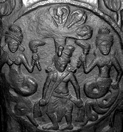 Figure 76. Nagaraja and attended by Nagis