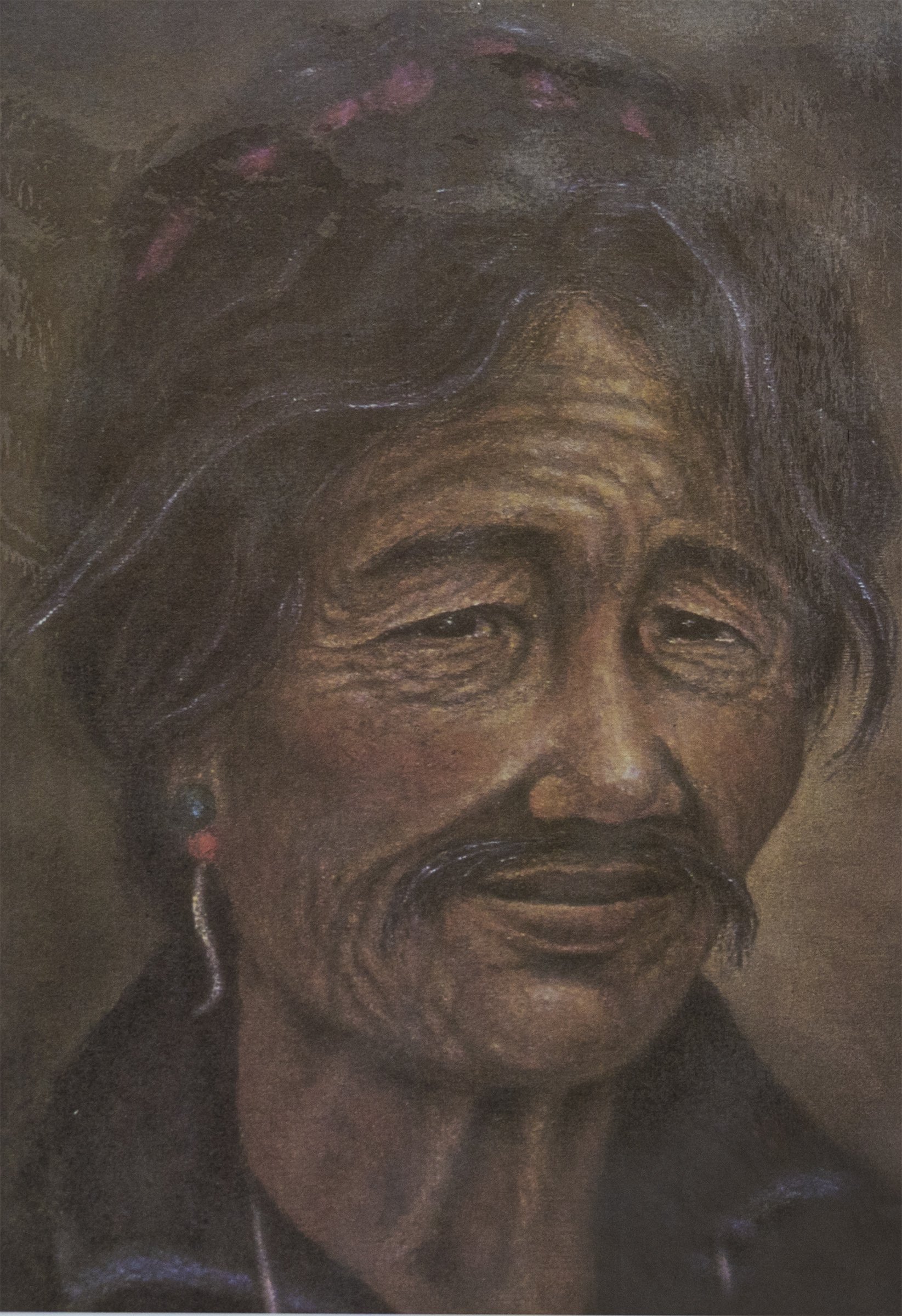 Photograph: an old Sherpa man