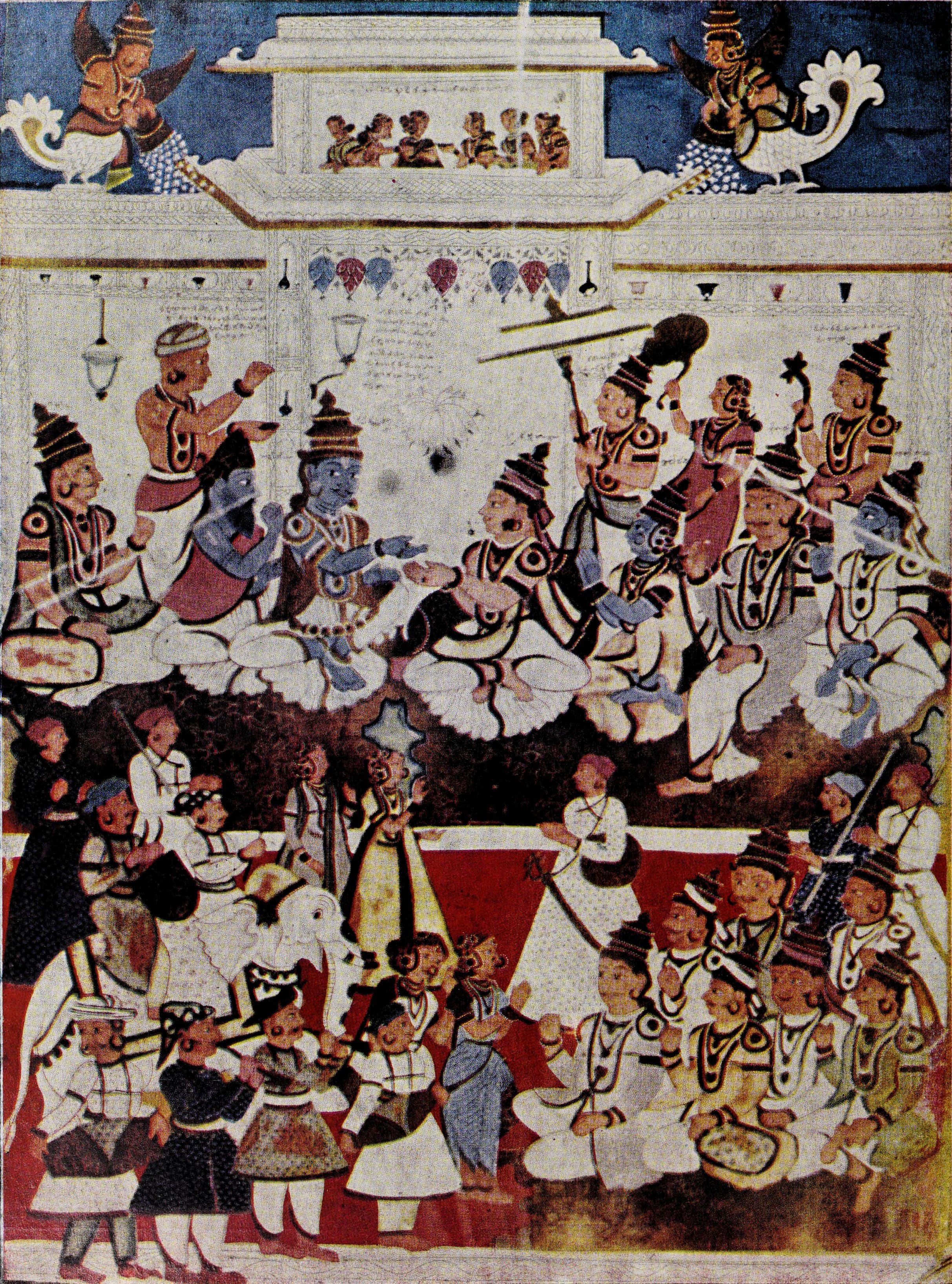 Plate 28: Yudhishthira’s coronation