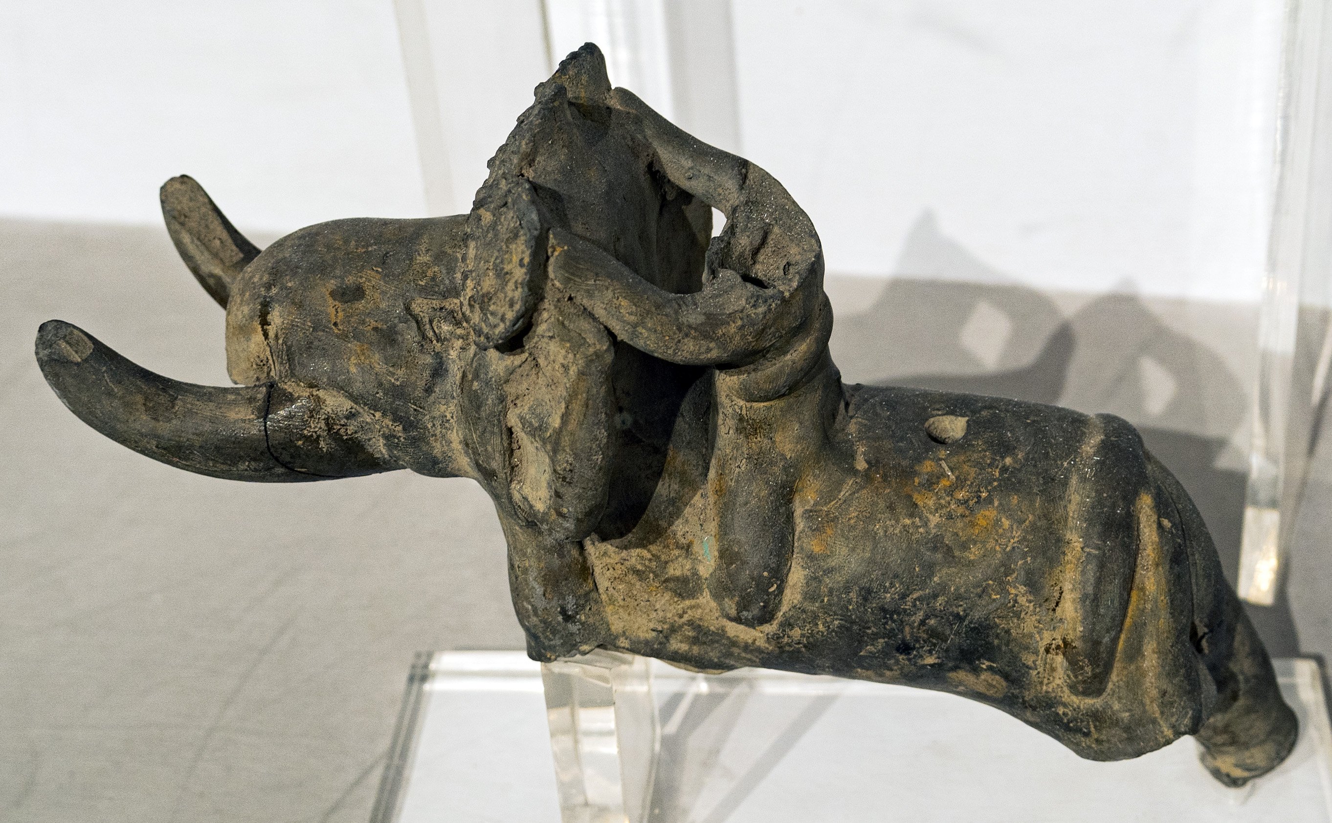 Rider on an Elephant sculpture