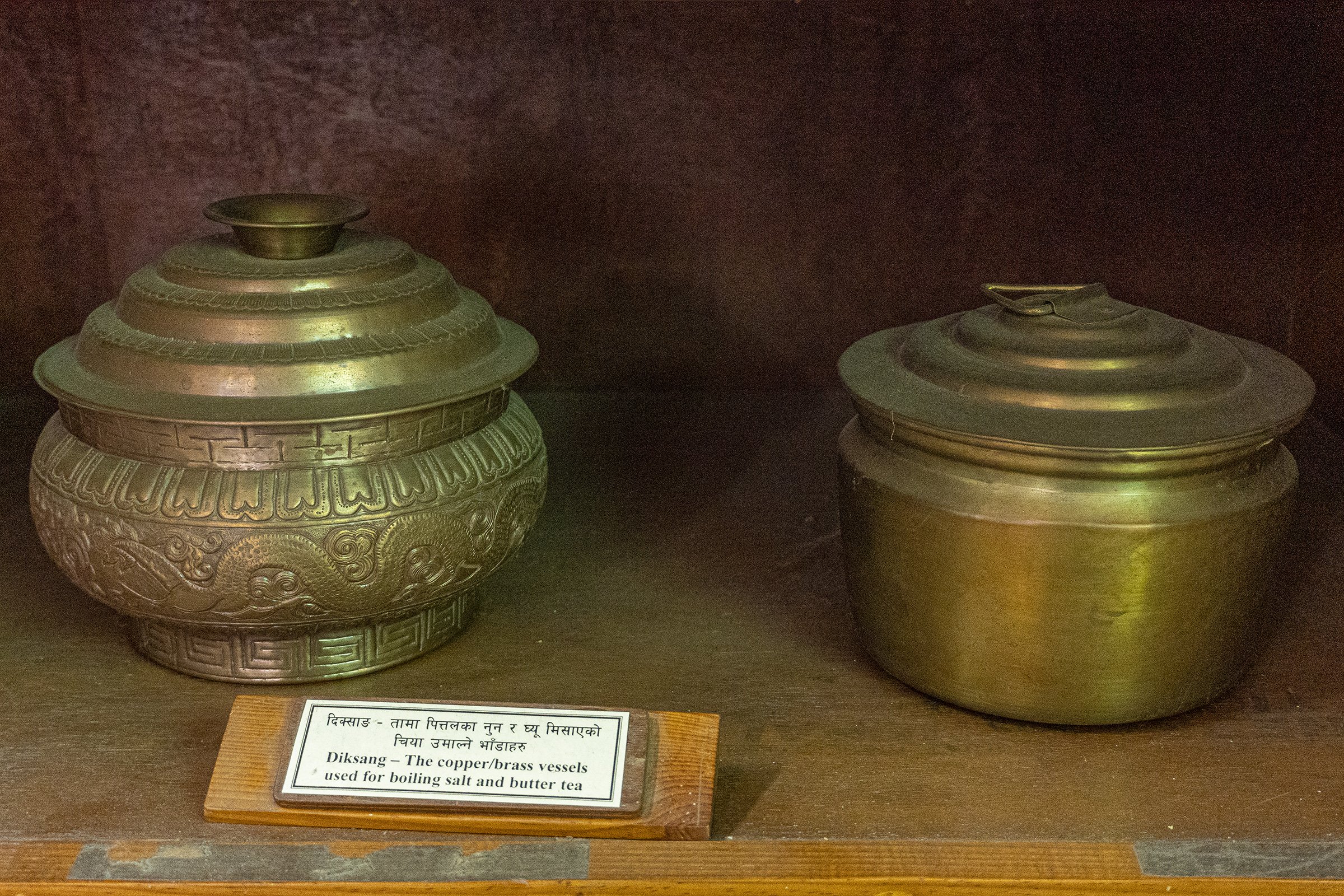 Sherpa traditional copper/brass vessels