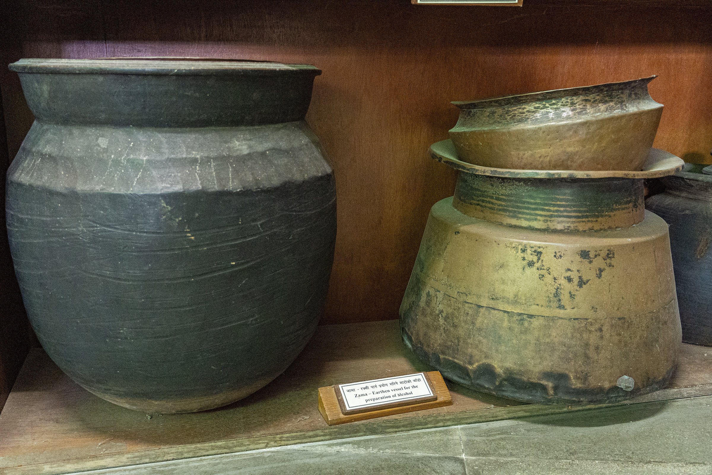 Sherpa traditional eathen vessel