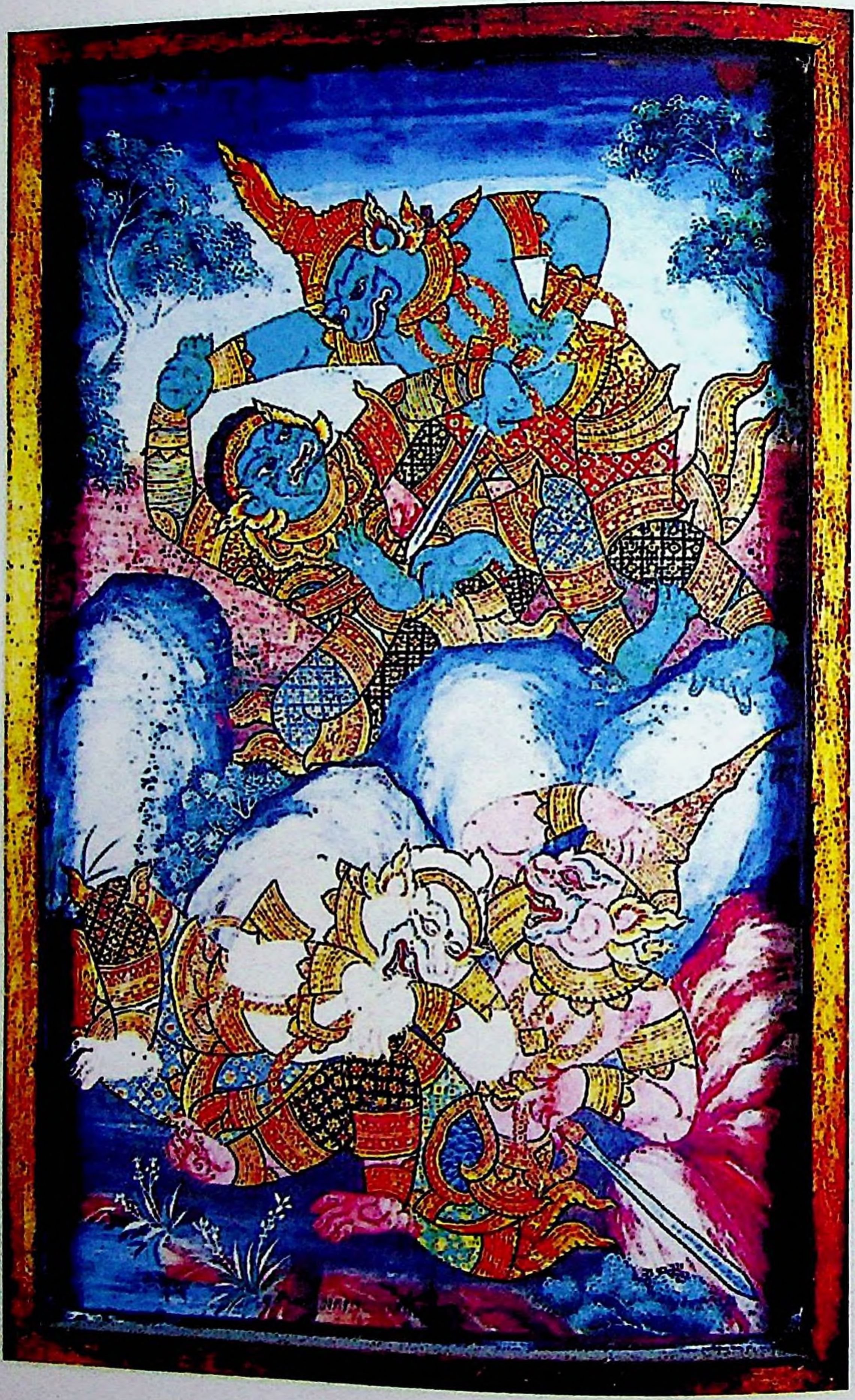 Ongkhot (Angada) [Ramakien Paintings in Wat Suthat]