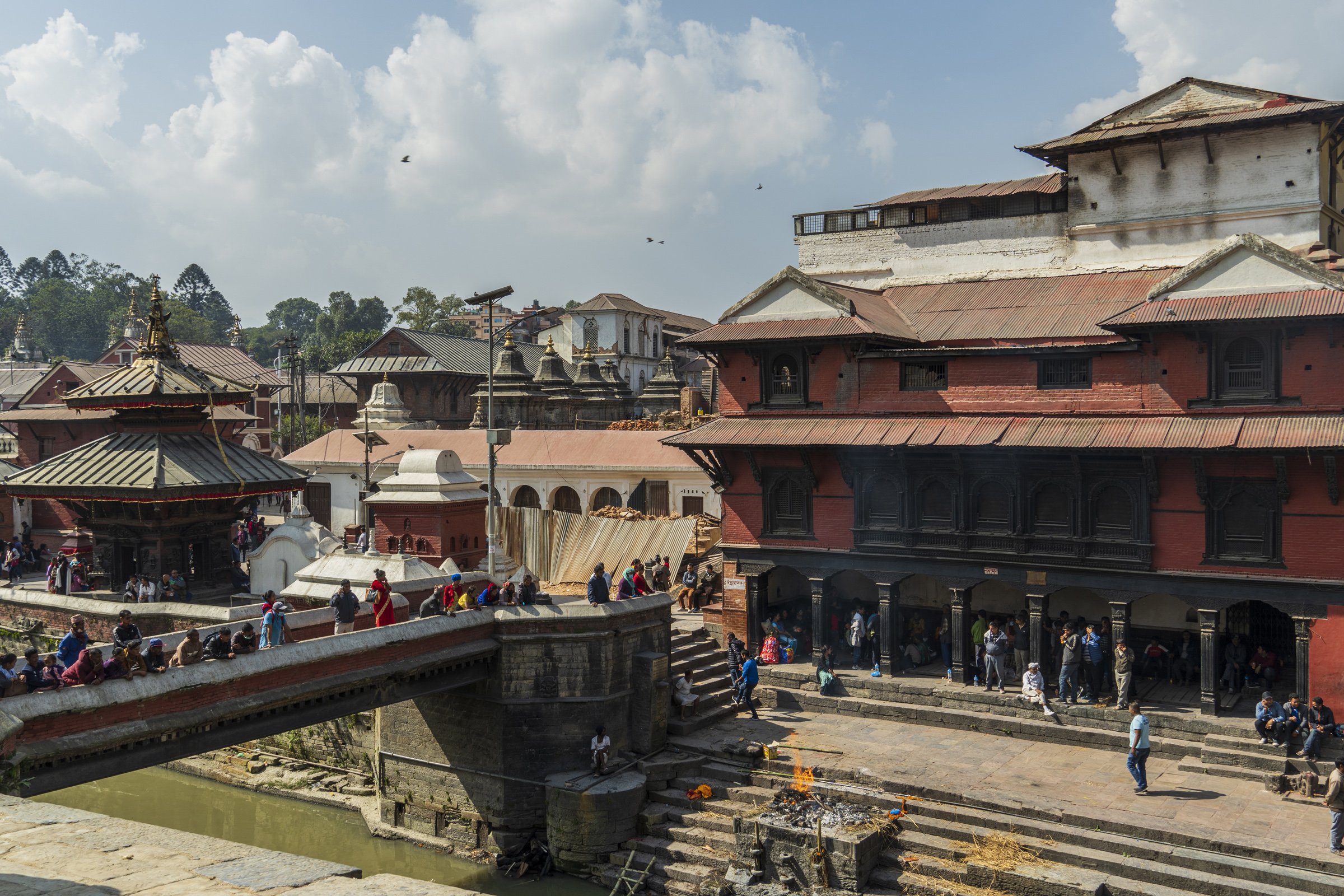 Stone bridge over Bagmati
