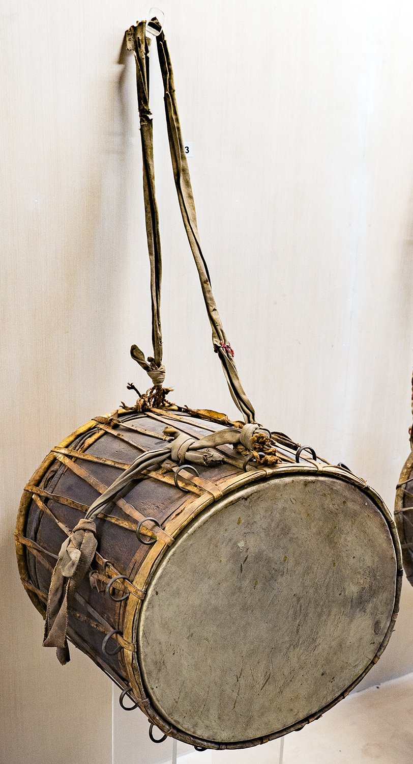 Taditional Jhampa drum [Odisha State Museum—Musical instruments]
