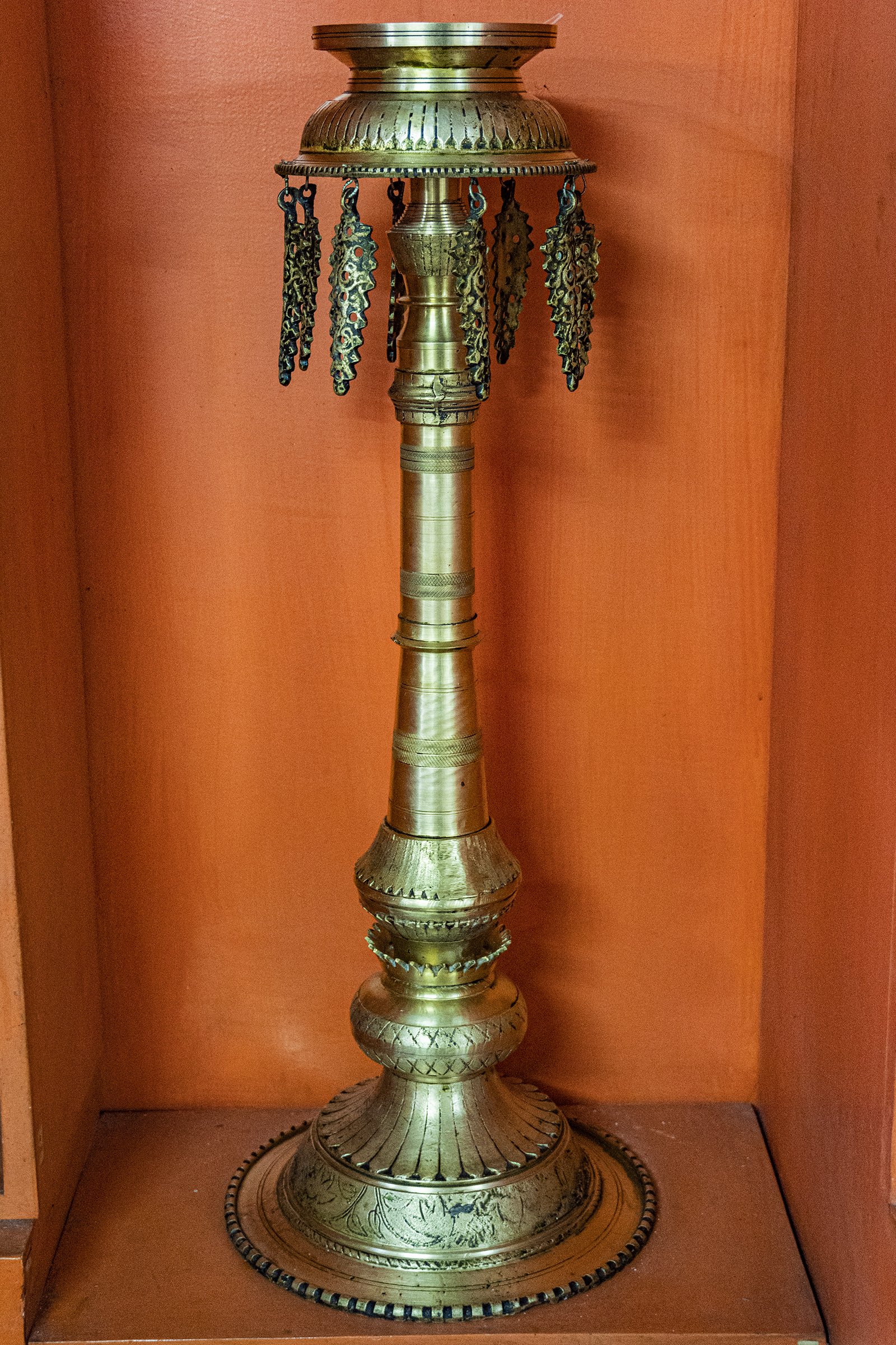 Thakali oil/butter lamps (2): detail