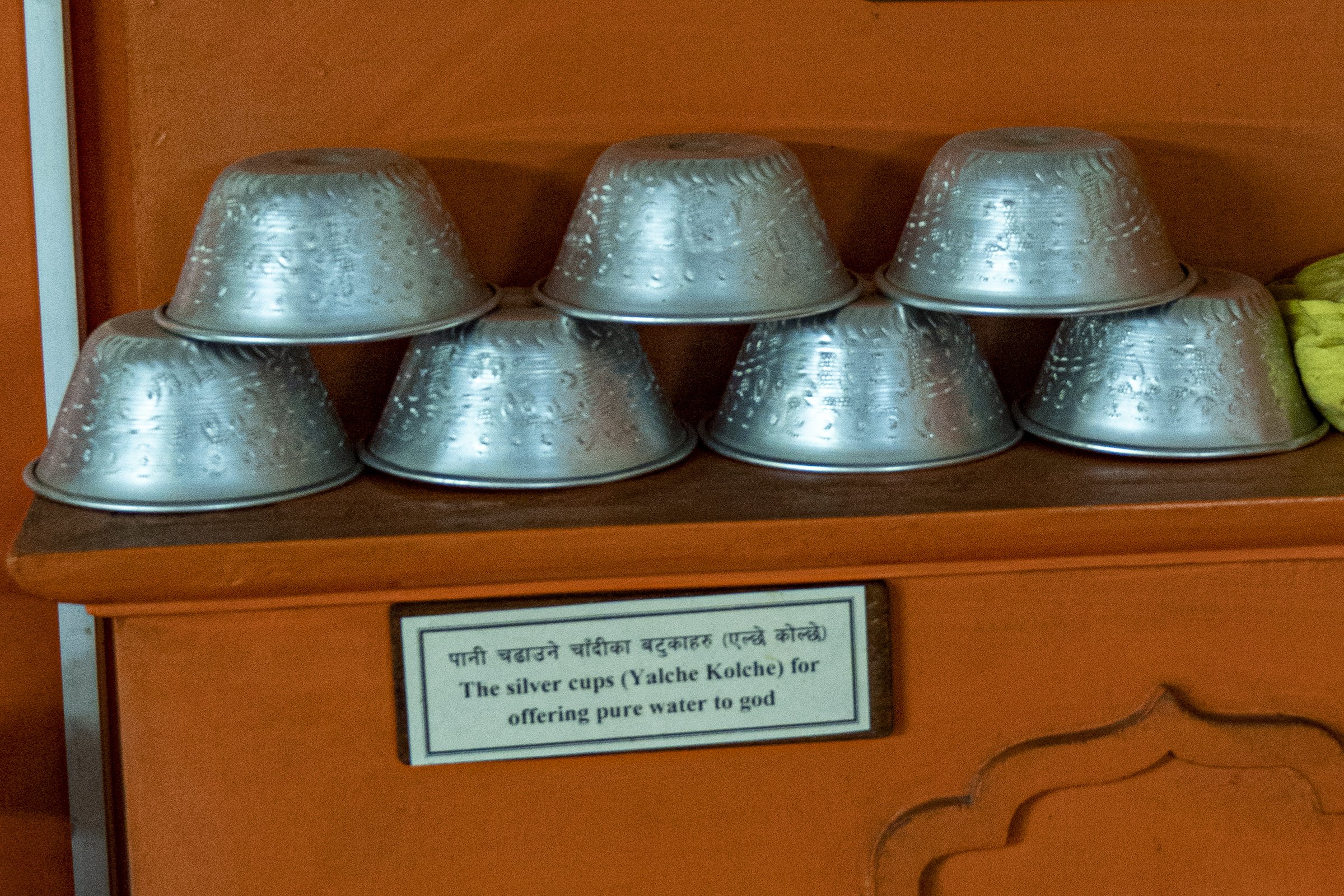 Thakali silver cups for offering